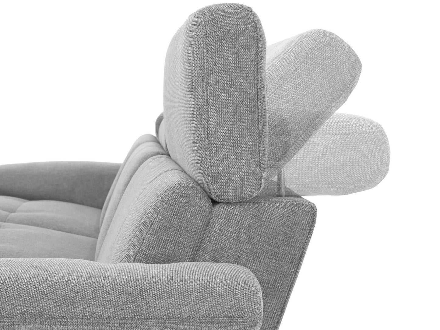 Minkštas kampas reglaineris Tanaro Ch.sofa 3PL L elektro - Pilka Fab 64700605 (šviesi pilka)