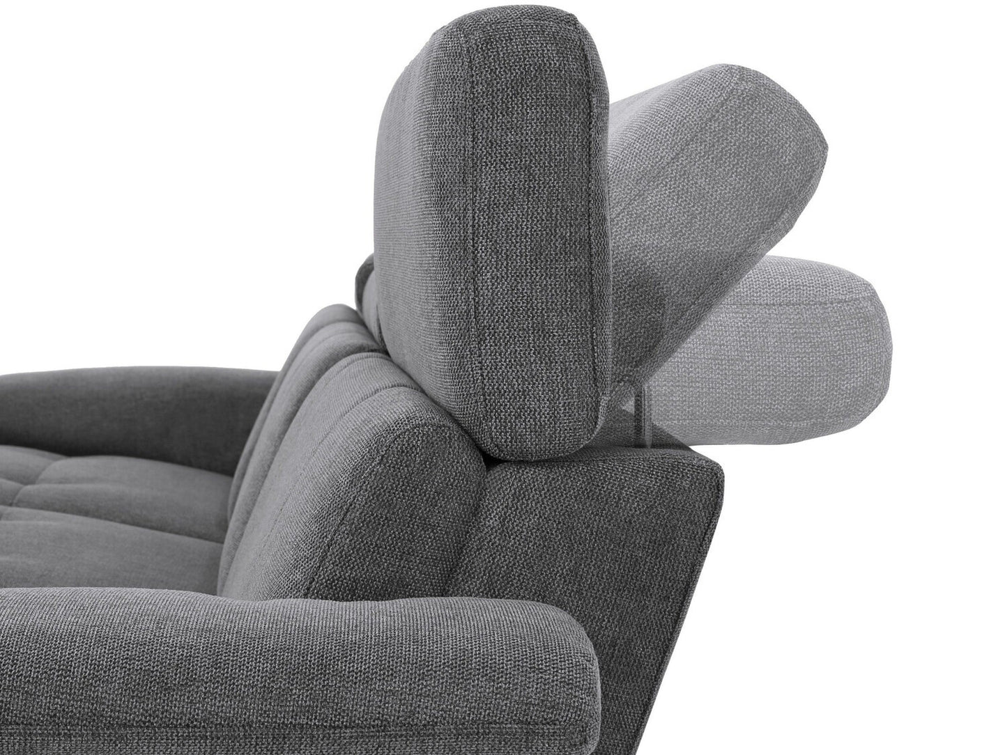 Minkštas kampas reglaineris Tanaro Ch.sofa 3PL L elektro -Anthr Fab 64700549 (Antracitas)