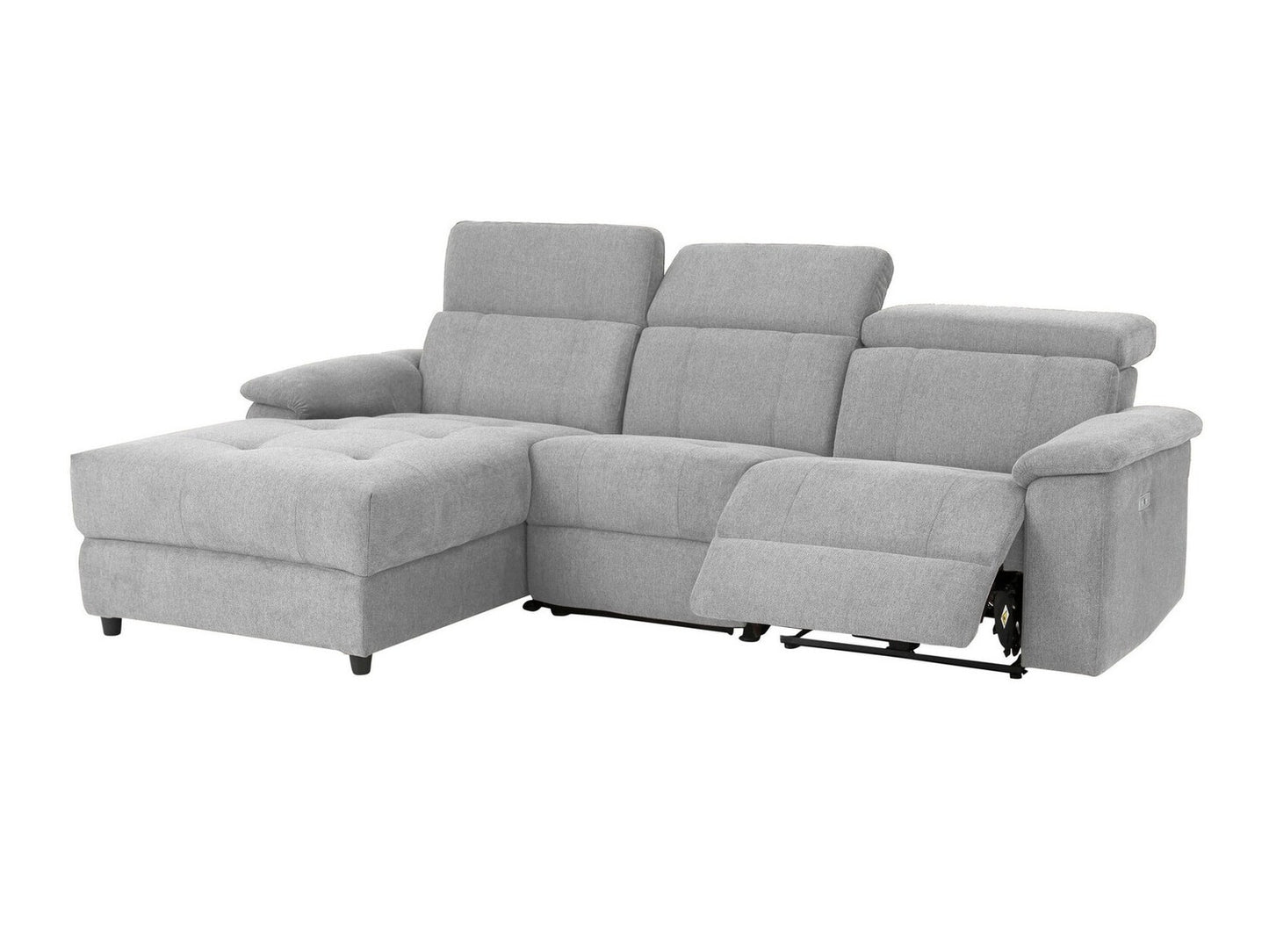 Minkštas kampas reglaineris Tanaro Ch.sofa 3PL L elektro - Pilka Fab 64700605 (šviesi pilka)