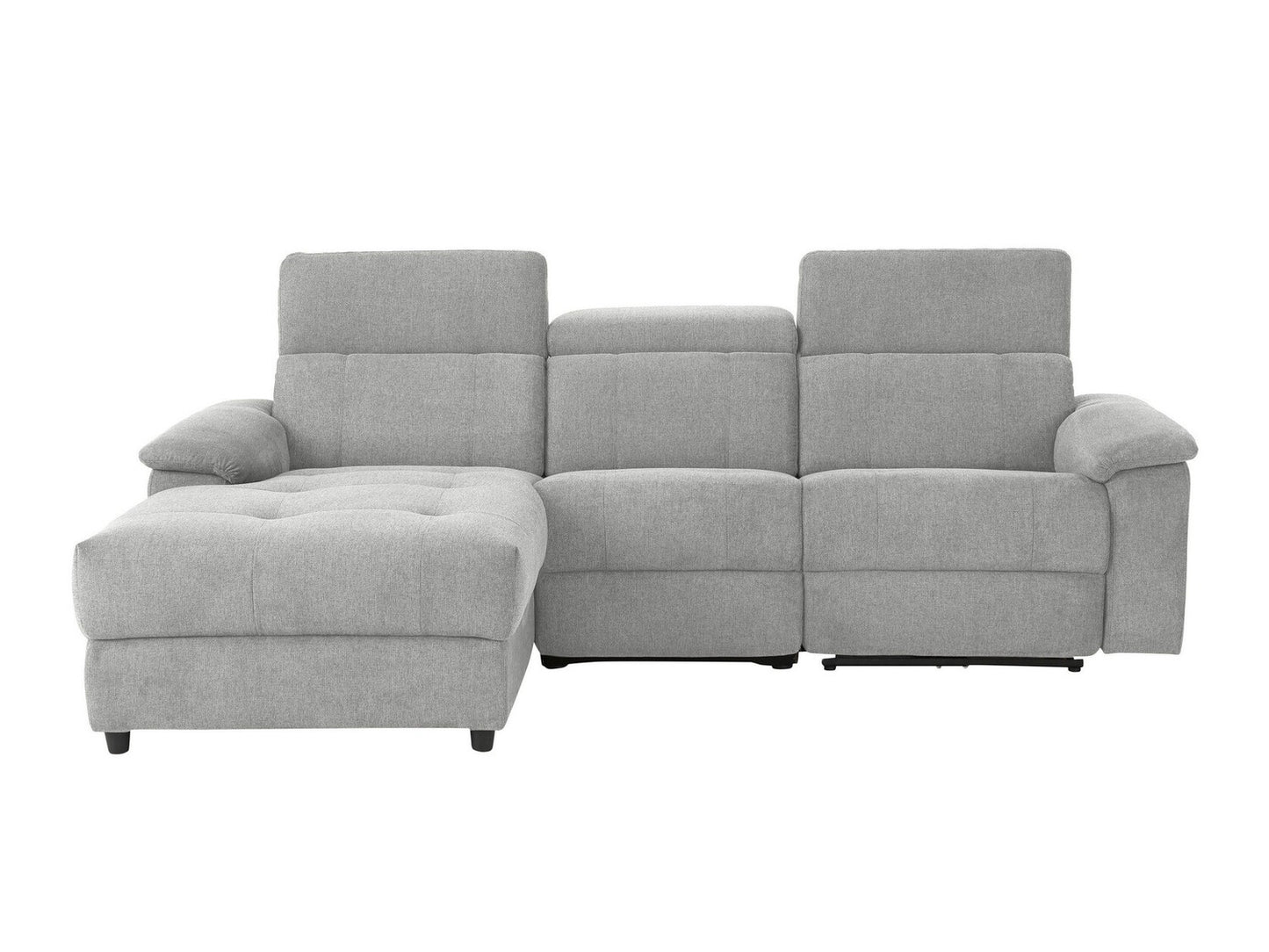 Minkštas kampas reglaineris Tanaro Ch.sofa 3PL L elektro - Pilka Fab 64700605 (šviesi pilka)