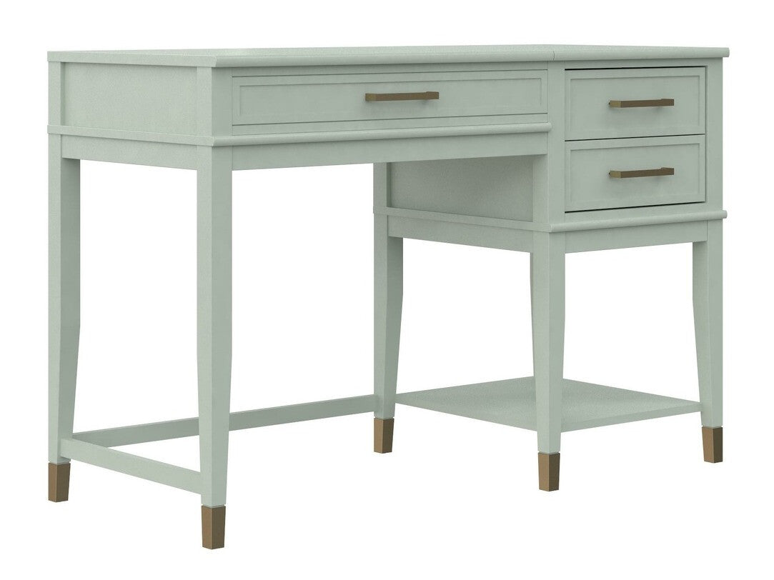 Darbo stalas Cosmoliving Westerleigh Lift Darbo stalas Grafitas, Pale Žalia 5228811COM (Šviesi žalia)