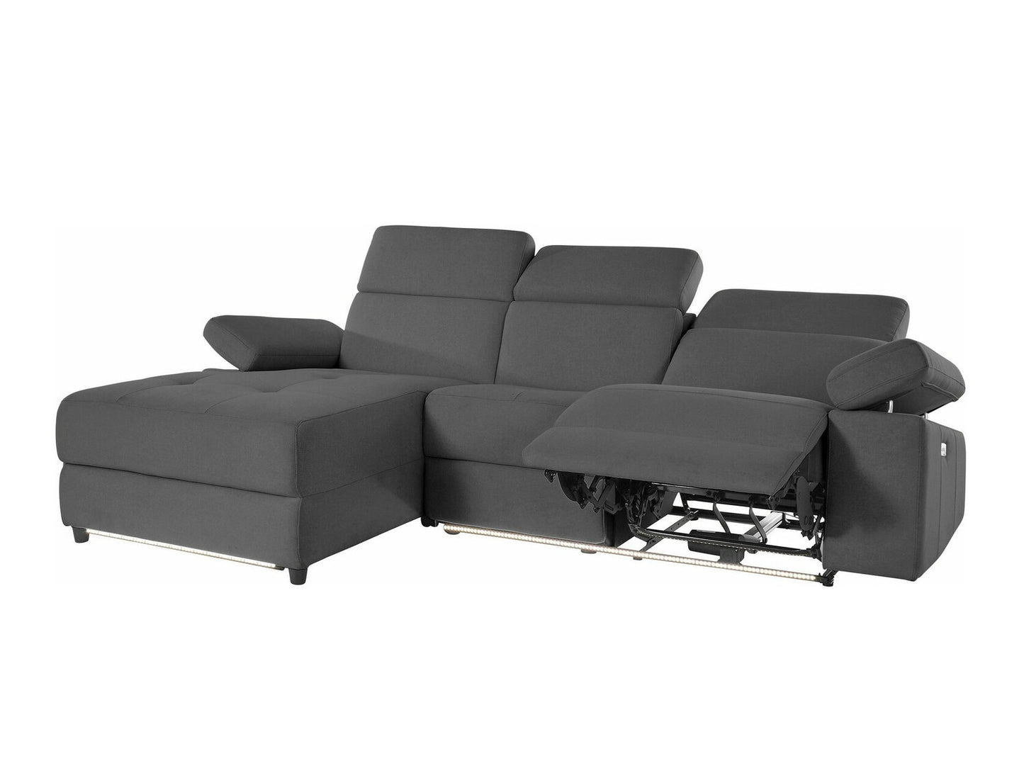 Minkštas kampas reglaineris Rayland Ch.sofa 3PL L elec -Sun Anthr 93670658 (Antracitas)