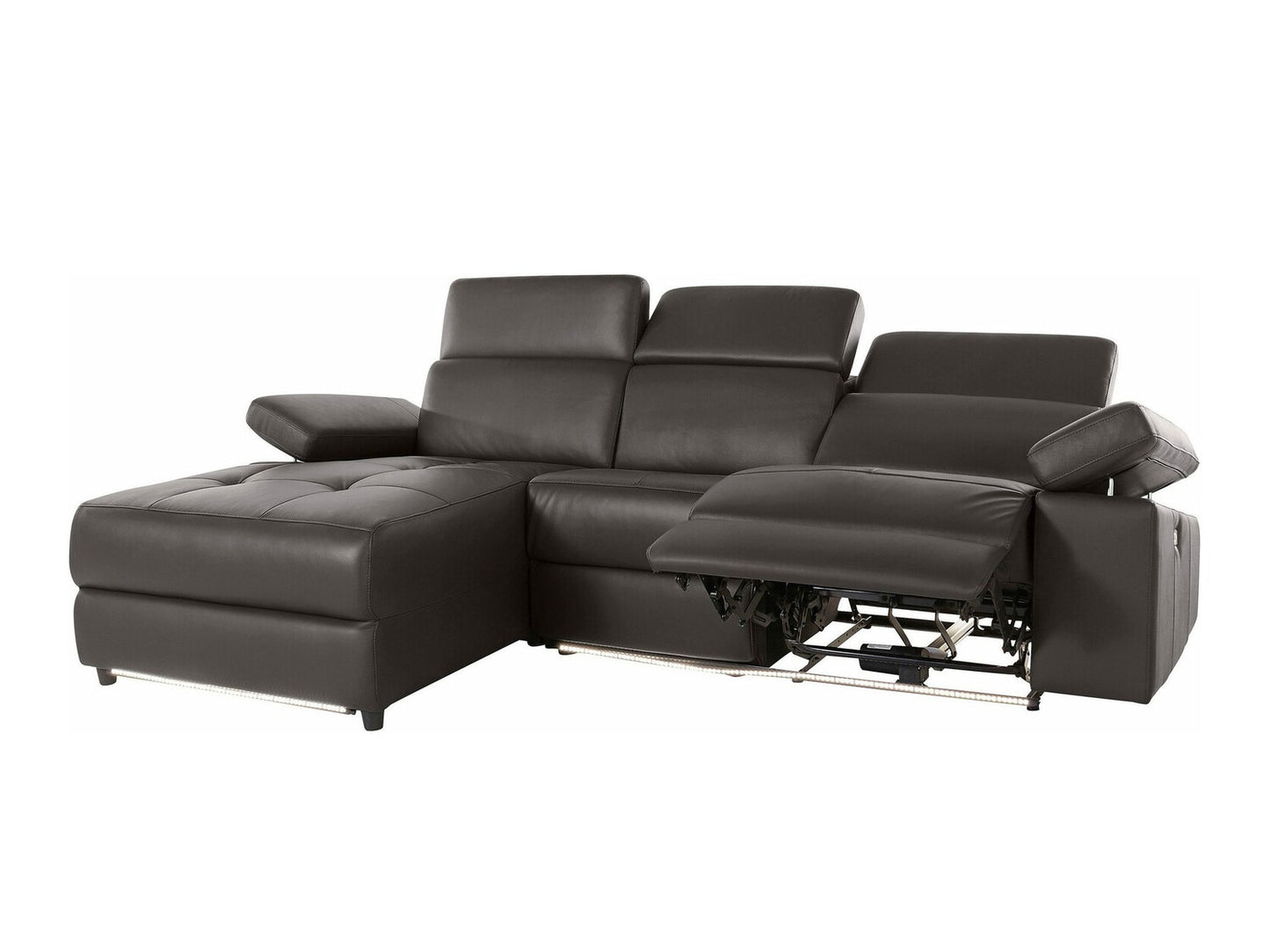 Minkštas kampas reglaineris Rayland Ch.sofa 3PL L elec - Ruda PU 93670421 (Ruda)