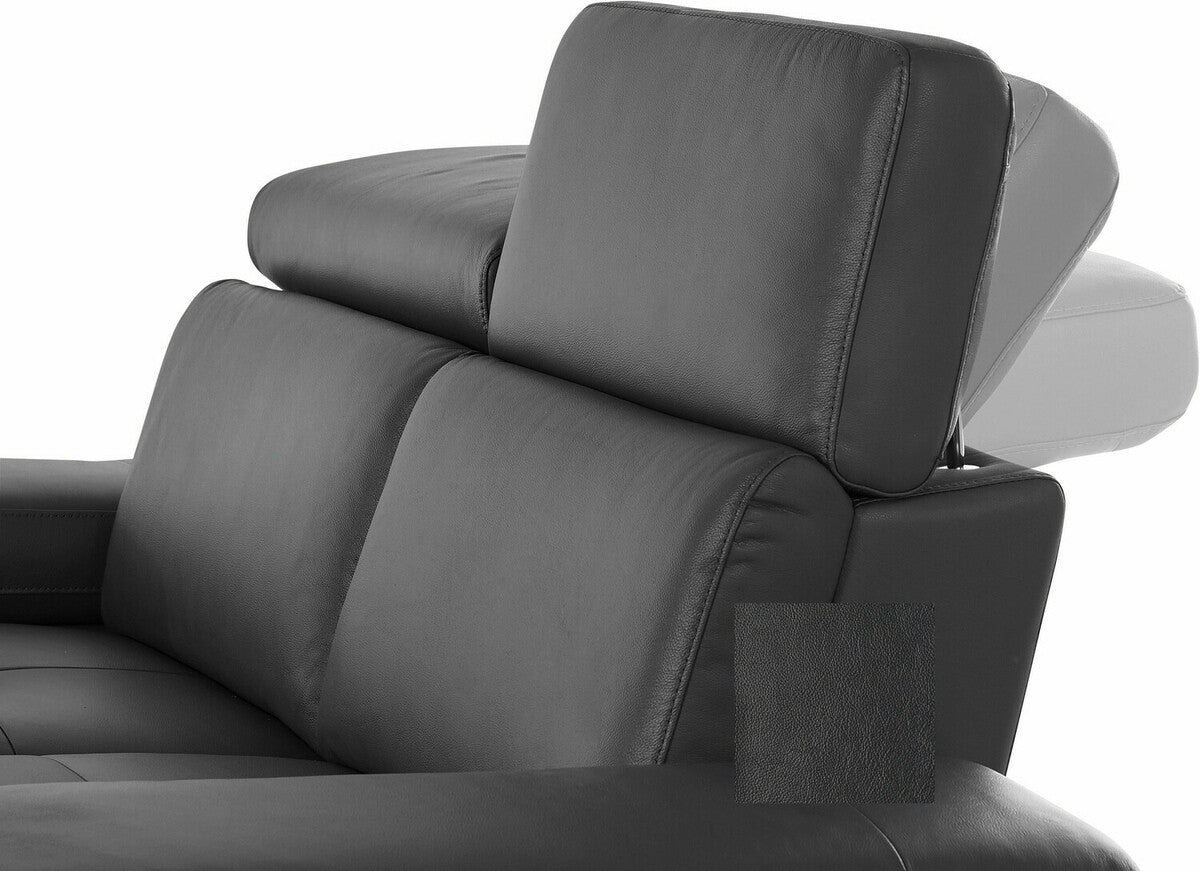 Minkštas kampas reglaineris Rayland Ch.sofa 3PL L man - Juoda PU 93671422 (Juoda)
