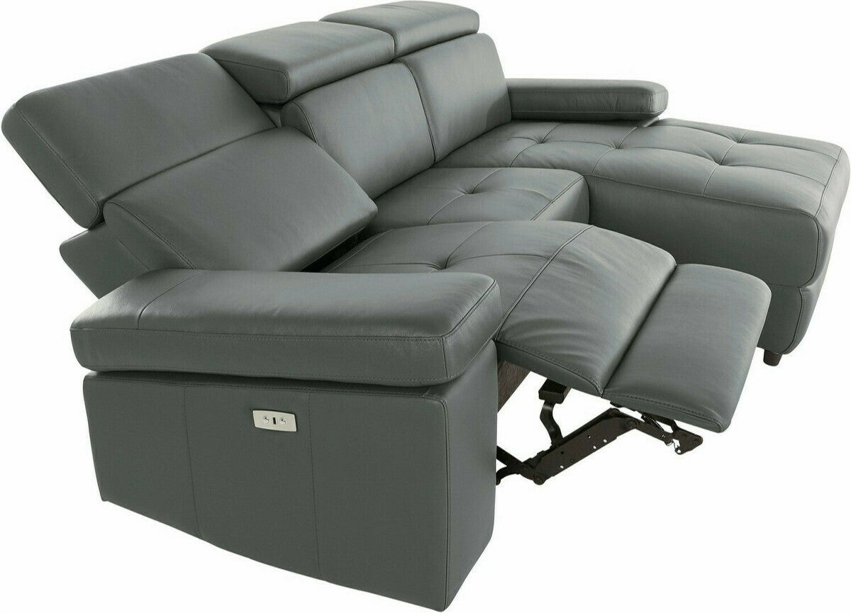 Minkštas kampas reglaineris Rayland Ch.sofa 3PL R man - Pilka PU 93673440 (Pilka)