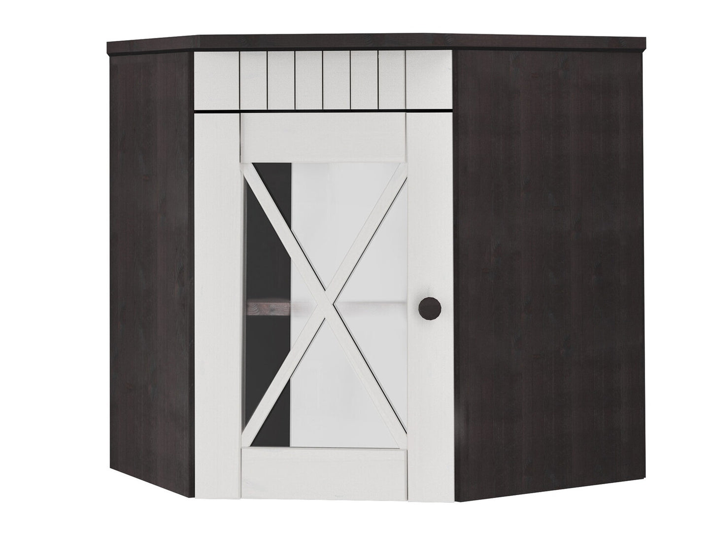 Pakabinama kampinė vitrina Cornelia Kit Wall Cab corn-H/H 7675050