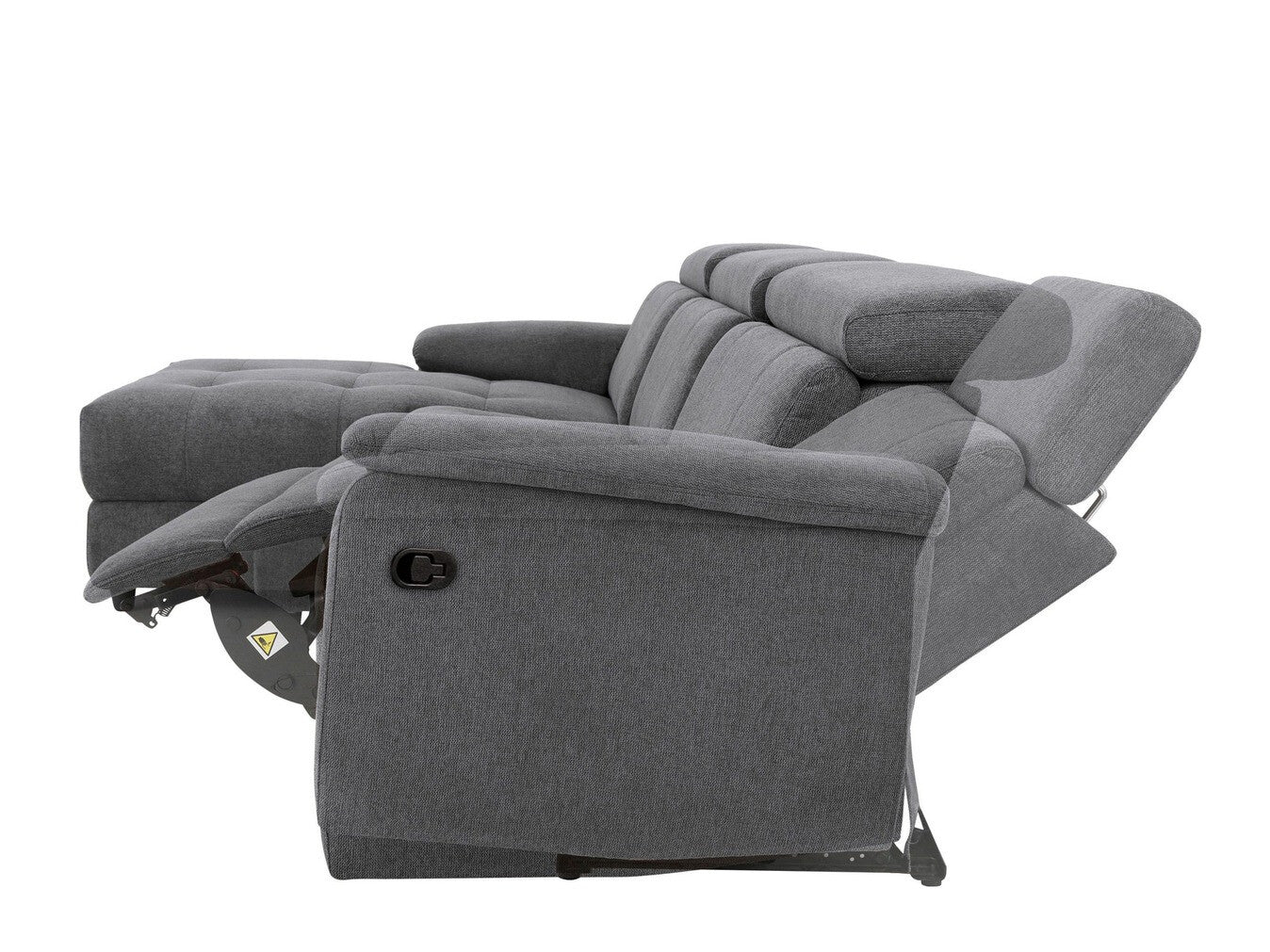 Minkštas kampas reglaineris Tanaro IV Ch.sofa 3PL L manuel Anthr Fab 64701549 (Antracitas)