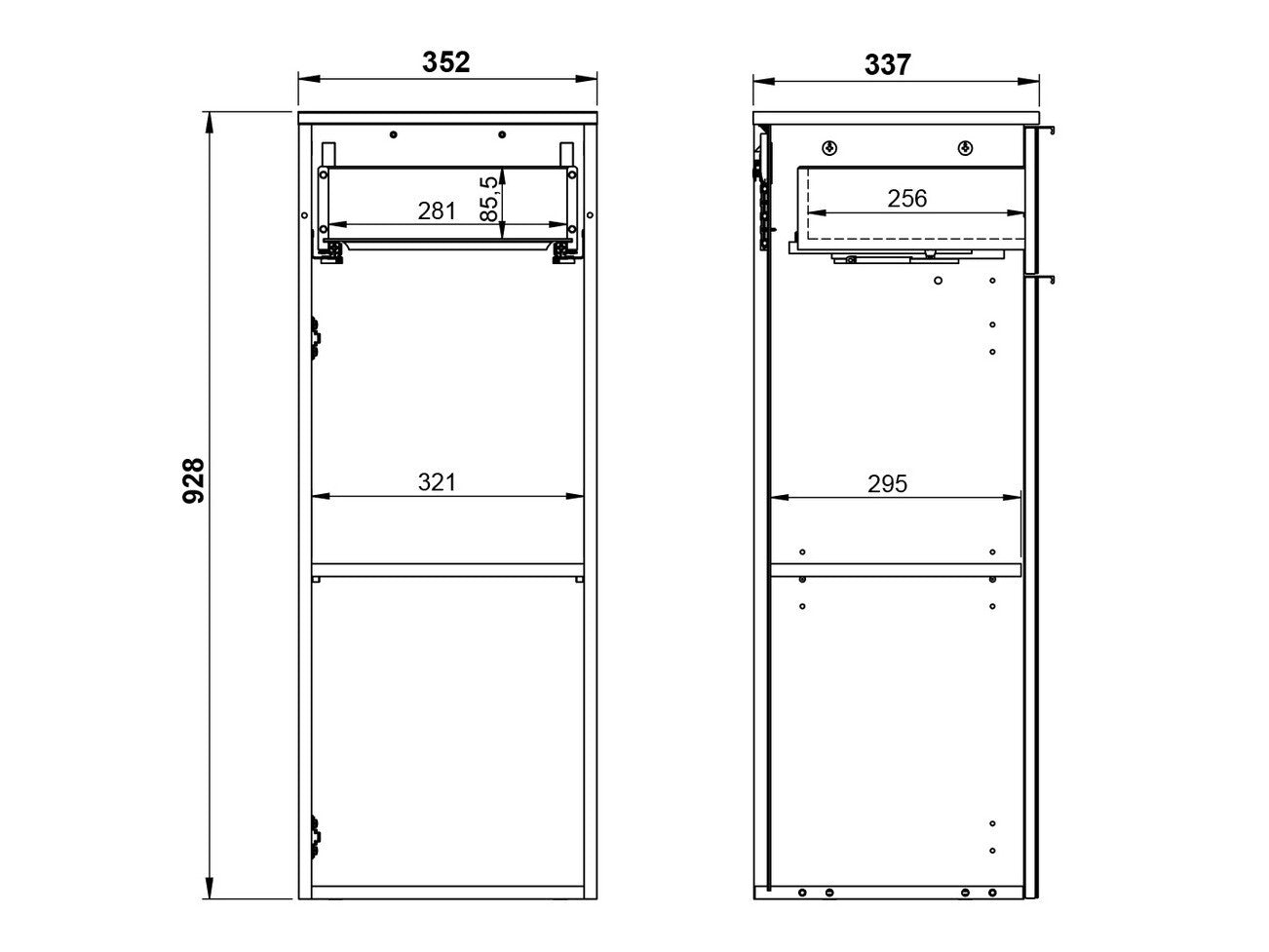 Pakabinama vonios spintelė GW-VASIO Cupboard 7988-587
