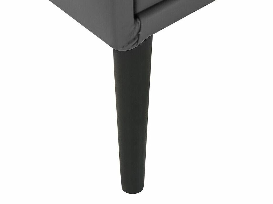 Naktinis staliukas 2 Stalčius Faux Oda Lovoside Stalas Pilka ESSONNE 204984 Spalva: Pilka + Juoda