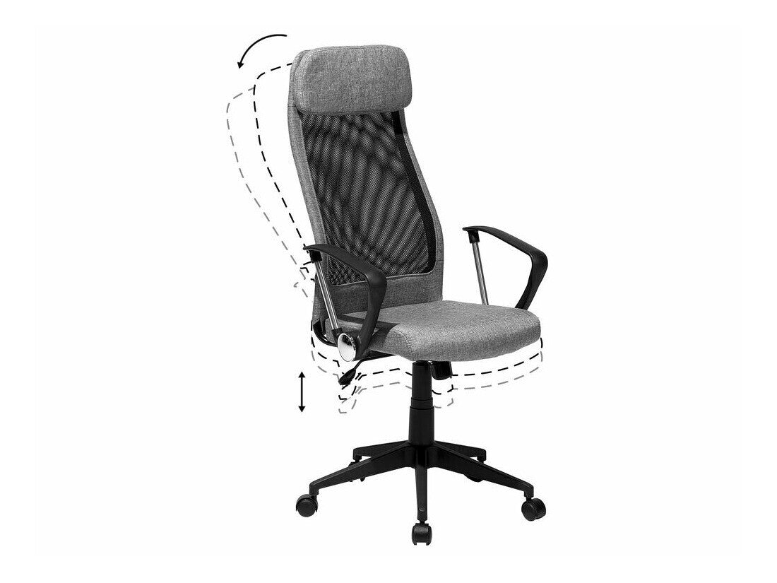 Biuro kėdė Swivel Office Kėdė Tamsi Pilka PIONEER 76168 (Pilka)