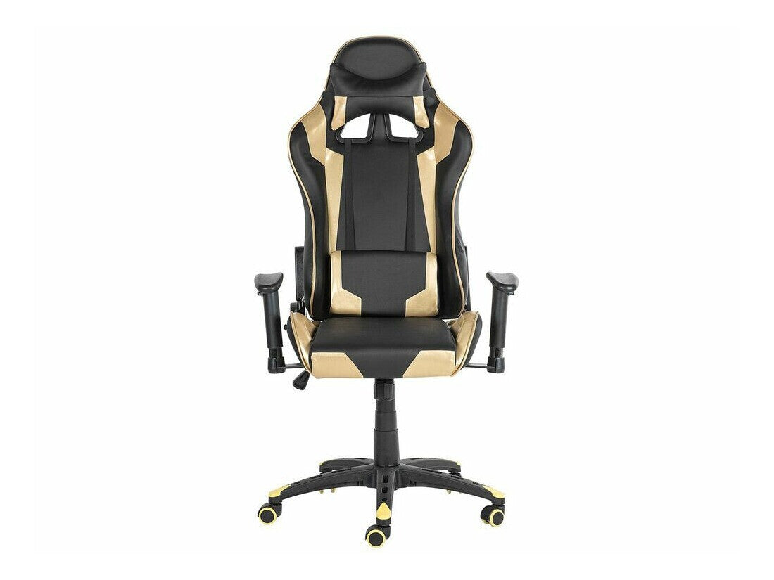 Žaidimų kėdė Gaming Kėdė Juoda and Auksas KNIGHT 170987 (Juoda + Auksinė)