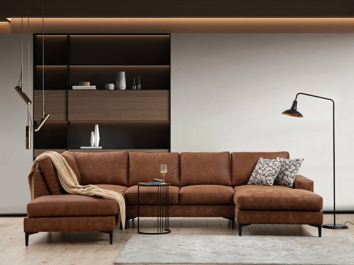 Modulinis minkštas kampas Porto Corner (EOT-C-02-CHL) - Camel