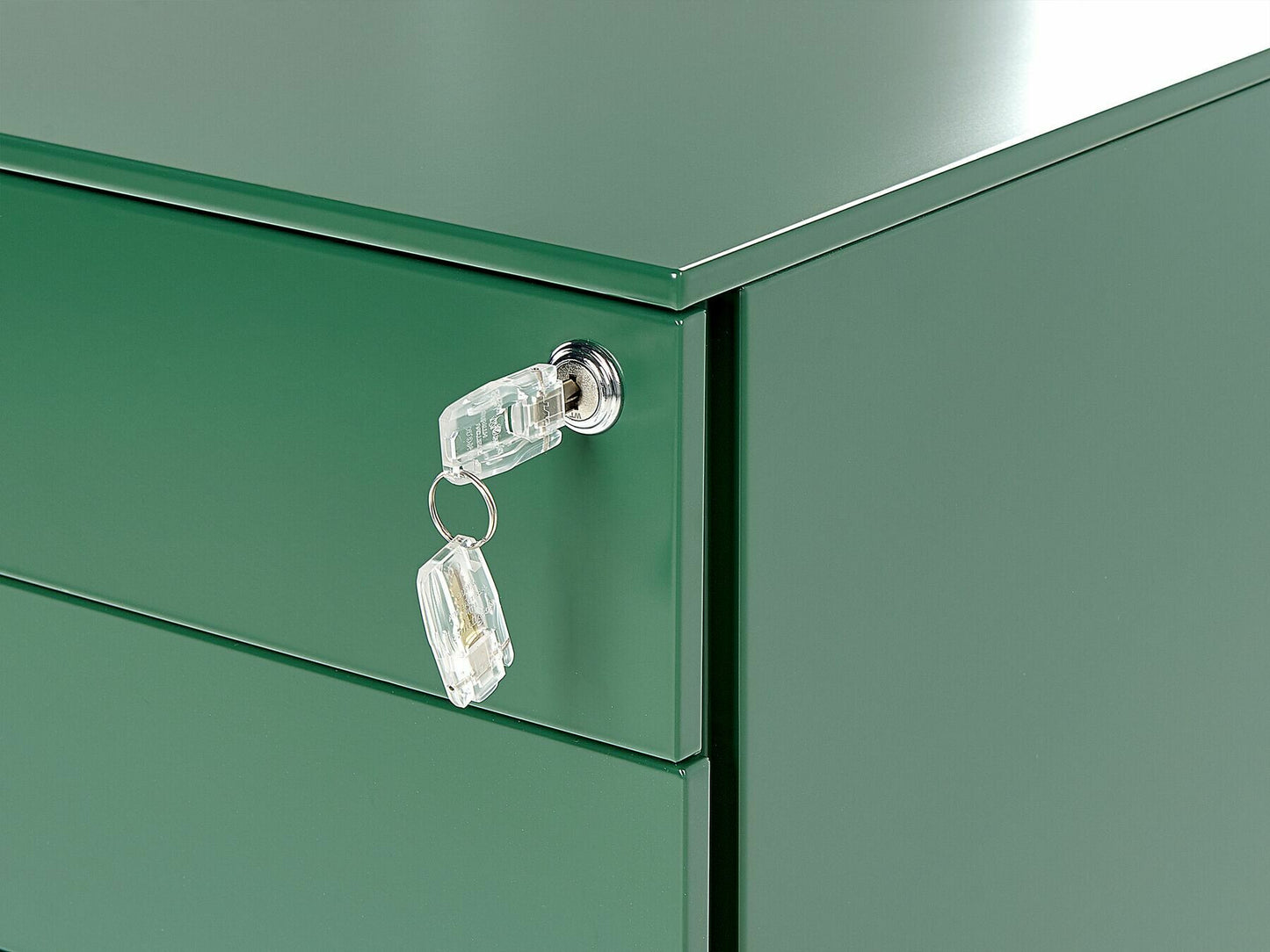Stalčių blokas 3 Stalčius Metalas Storage Spintelė Žalia CAMI 359268 Spalva: Žalia