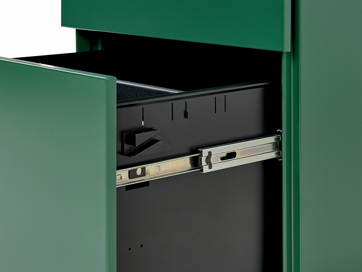 Stalčių blokas 3 Stalčius Metalas Storage Spintelė Žalia CAMI 359268 Spalva: Žalia