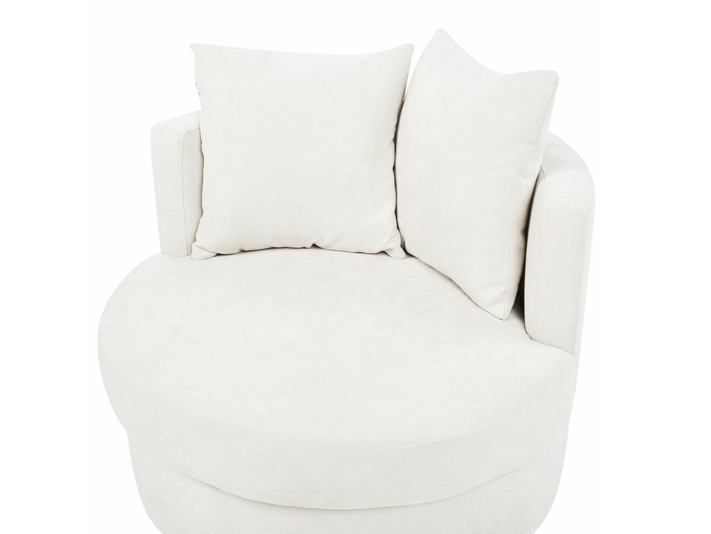 Fotelis Swivel Gobelenas DALBY 403404, Spalva: Beige