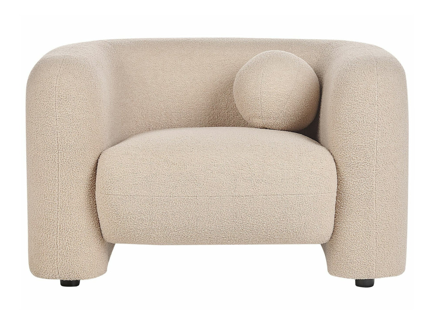 Minkštų baldų komplektas 4 Seater Boucle Living Room Komplektas Beige LEIREN 507579