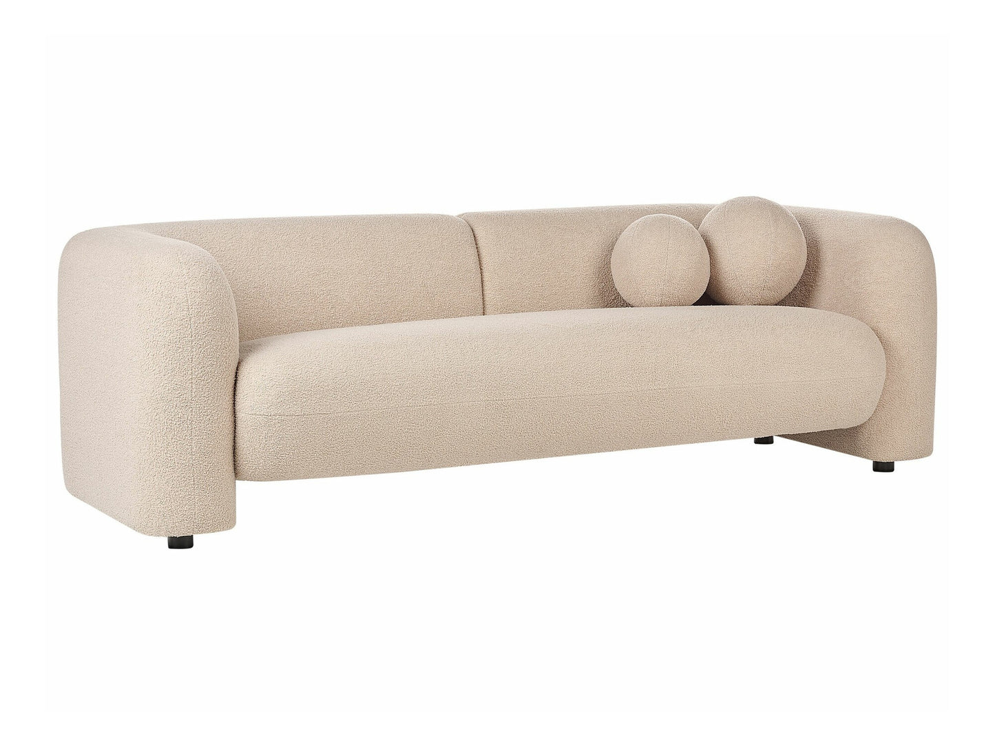 Minkštų baldų komplektas 5 Seater Boucle Living Room Komplektas Beige LEIREN 507642