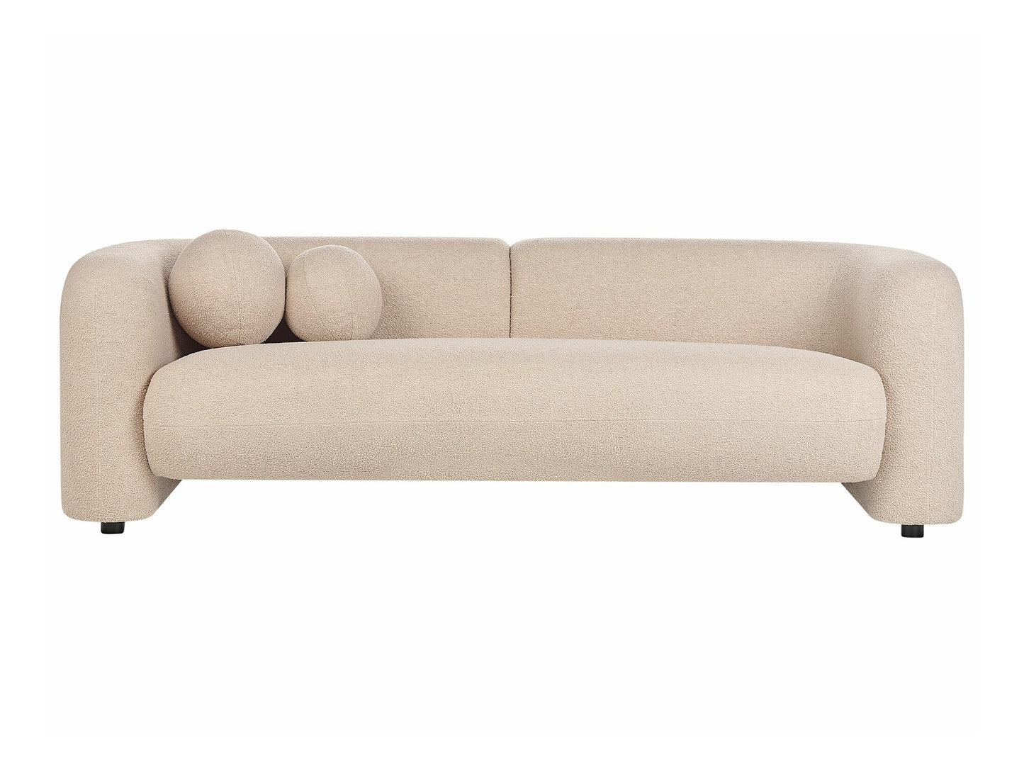 Minkštų baldų komplektas 5 Seater Boucle Living Room Komplektas Beige LEIREN 507642