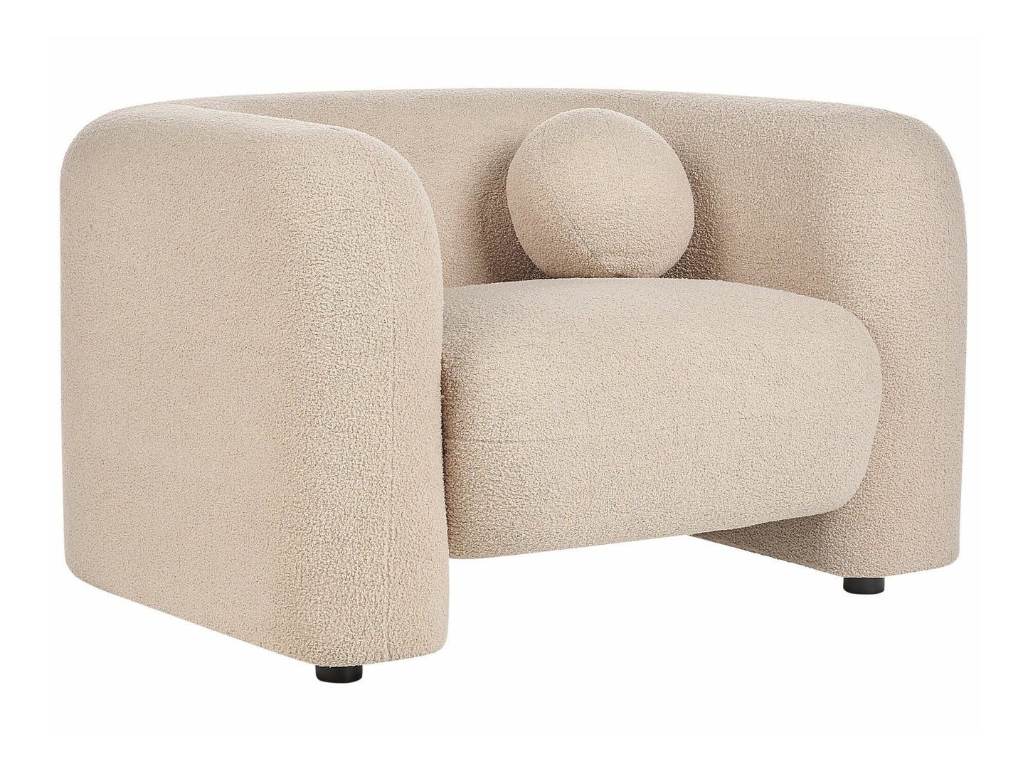 Minkštų baldų komplektas 5 Seater Boucle Living Room Komplektas Beige LEIREN 507642