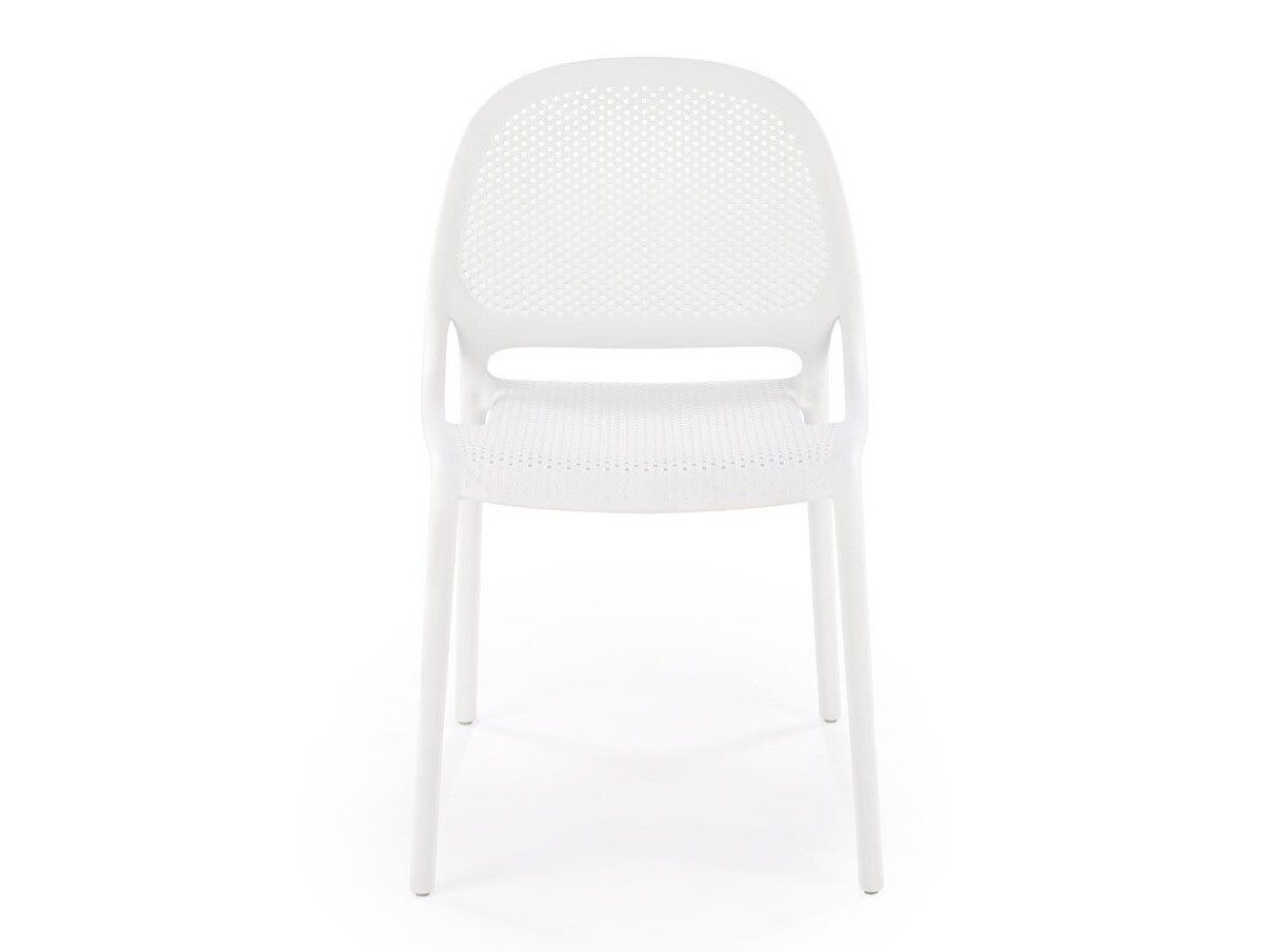 Lauko kėdė K532 V-CH-K/532-KR-BIAŁY, Spalva: Balta
