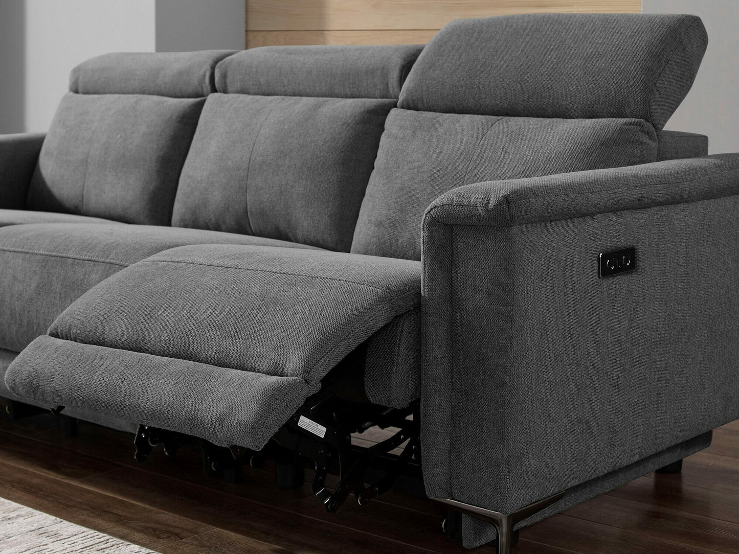 Sofa reglaineris Lund Sofa 3 Seater with 2 Elektrinis Reglaineris in Antracitas Gobelenas 1207549 (Antracitas)