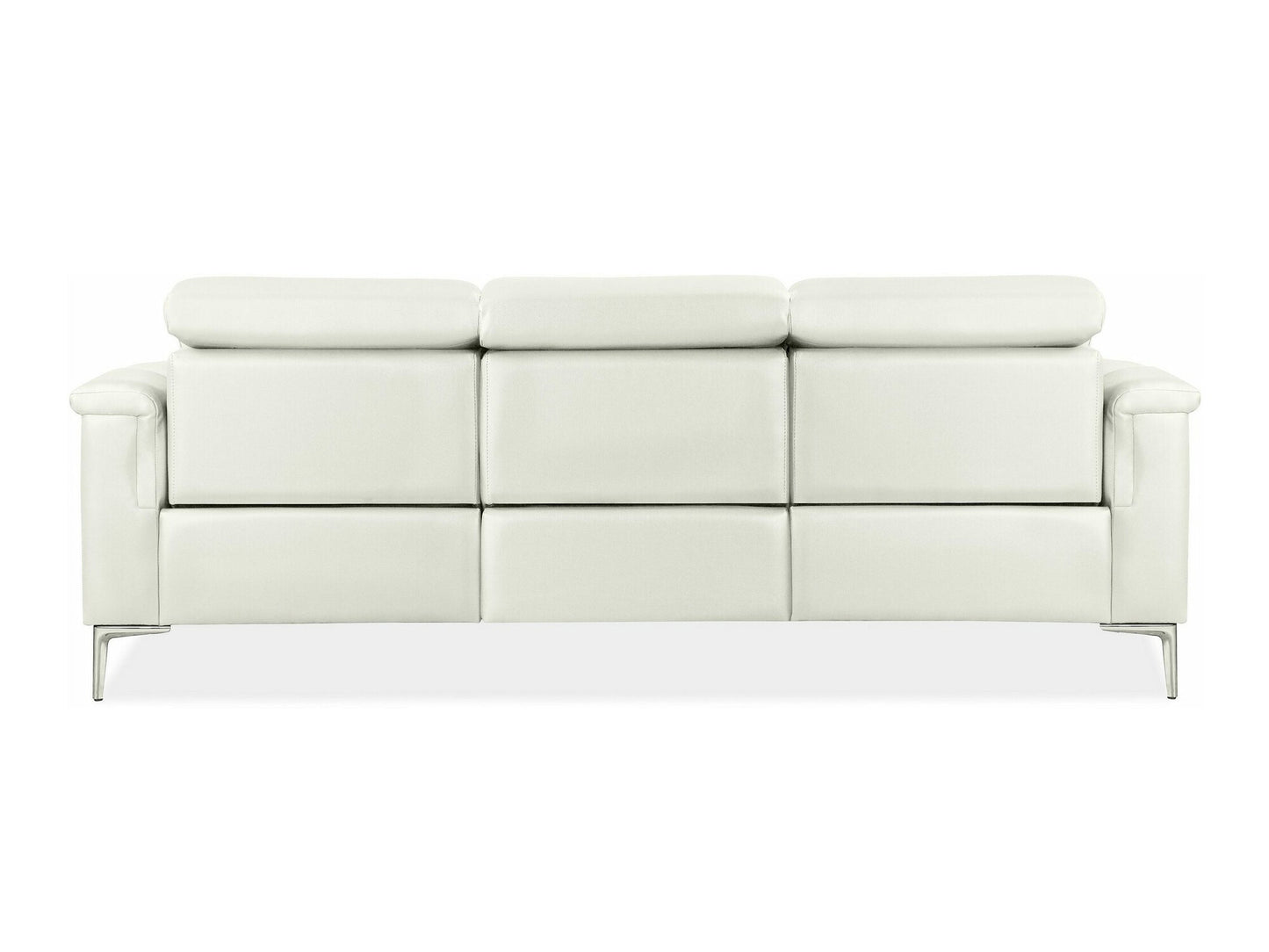 Sofa reglaineris Lund Sofa 3 Seater with 2 Rankinis Reglaineris in Kreminė PU 12081040 (Kreminė)