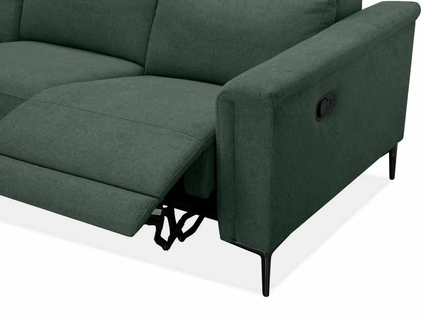 Sofa reglaineris Lund Sofa 3 Seater with 2 Rankinis Reglaineris in Tamsi Žalia Gobelenas 12081496 (Tamsi žalia)