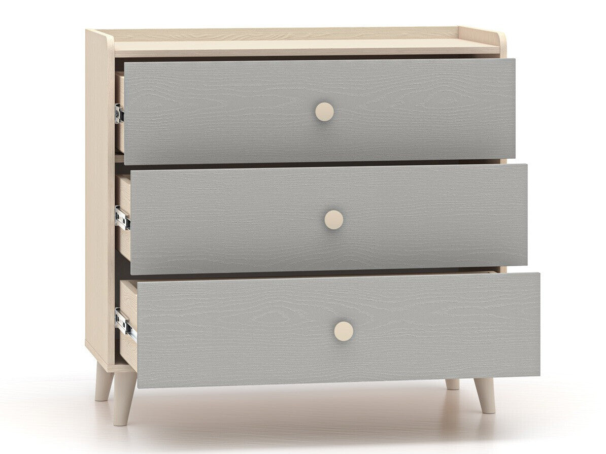 Komoda Mevel 06 Desert sand/palladium grey - 3S chest of drawers