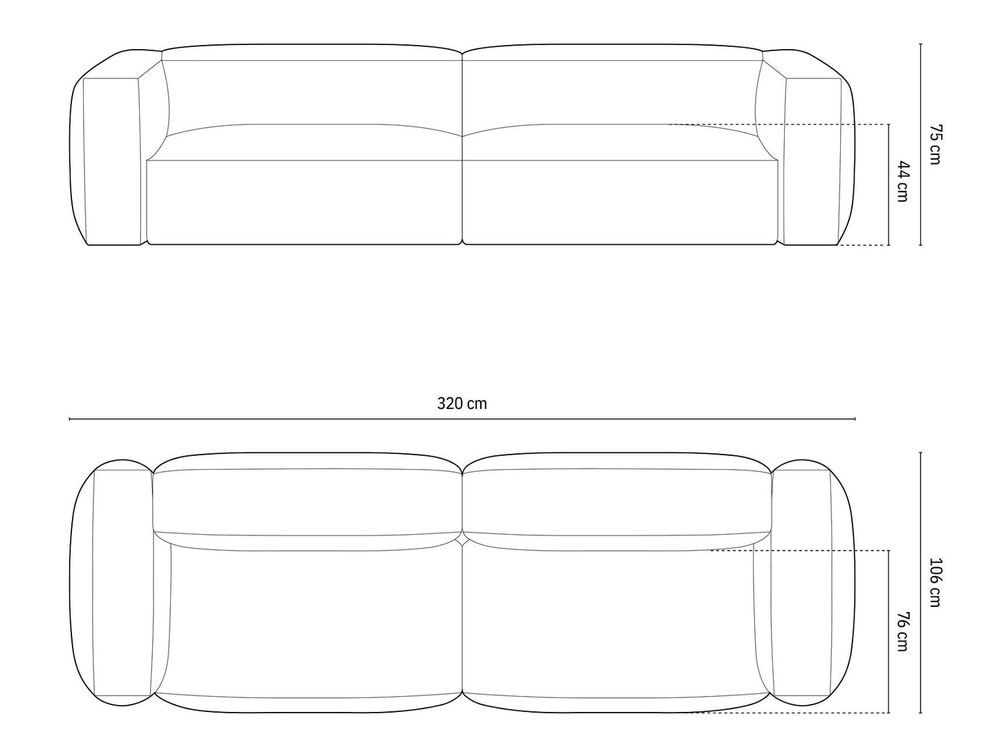 Modulinė sofa Martina MIC_4S_120_F1_MARTINA3, Spalva: Vogue 11 3942354