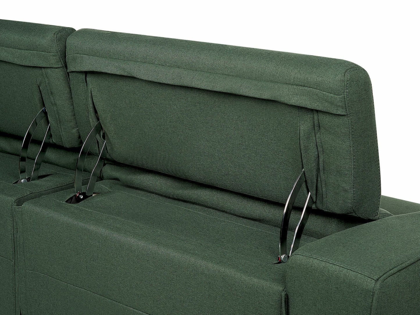 Sofa reglaineris Gobelenas Elektrinis Reglaineris Sofa with USB Port ULVEN Žalia 456713 (Žalia)