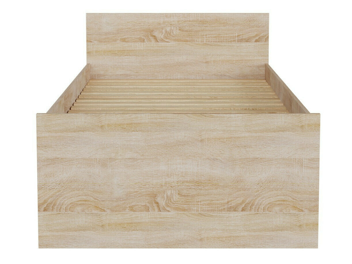 Lova Nepo Plus LOZ/90 / 120, Spalva: Sonomos ąžuolas, Miegamoji dalis: 120 x 200 cm, Patalynės dėžė: Yra Sonomos ąžuolas