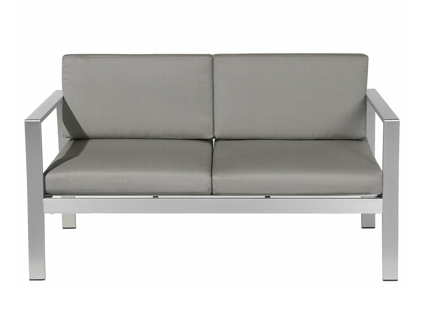 Lauko sofa Garden Sofa 2 Seater SALERNO Metalas Tamsi Pilka 93874 (Tamsi pilka)