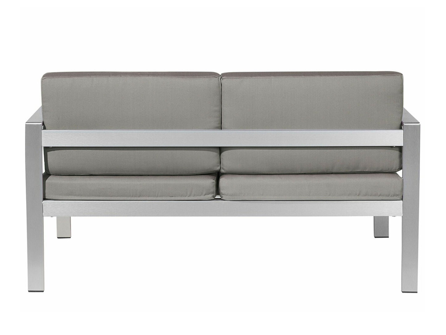 Lauko sofa Garden Sofa 2 Seater SALERNO Metalas Tamsi Pilka 93874 (Tamsi pilka)