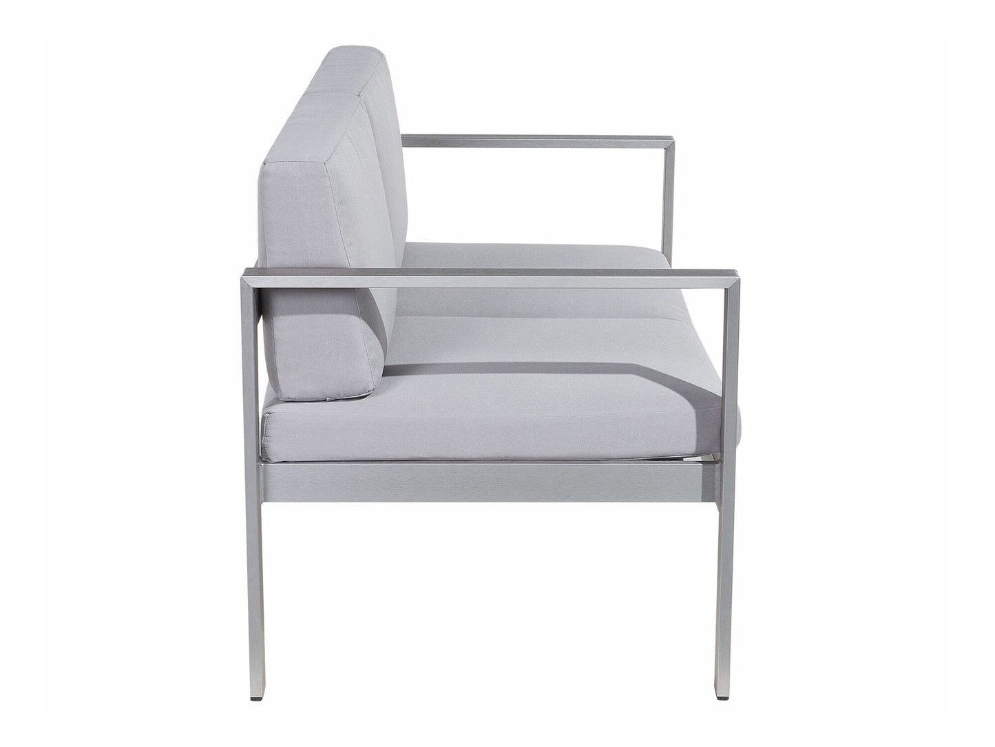 Lauko sofa Garden Sofa 2 Seater SALERNO Metalas Šviesi Pilka 93864 (Šviesi pilka)