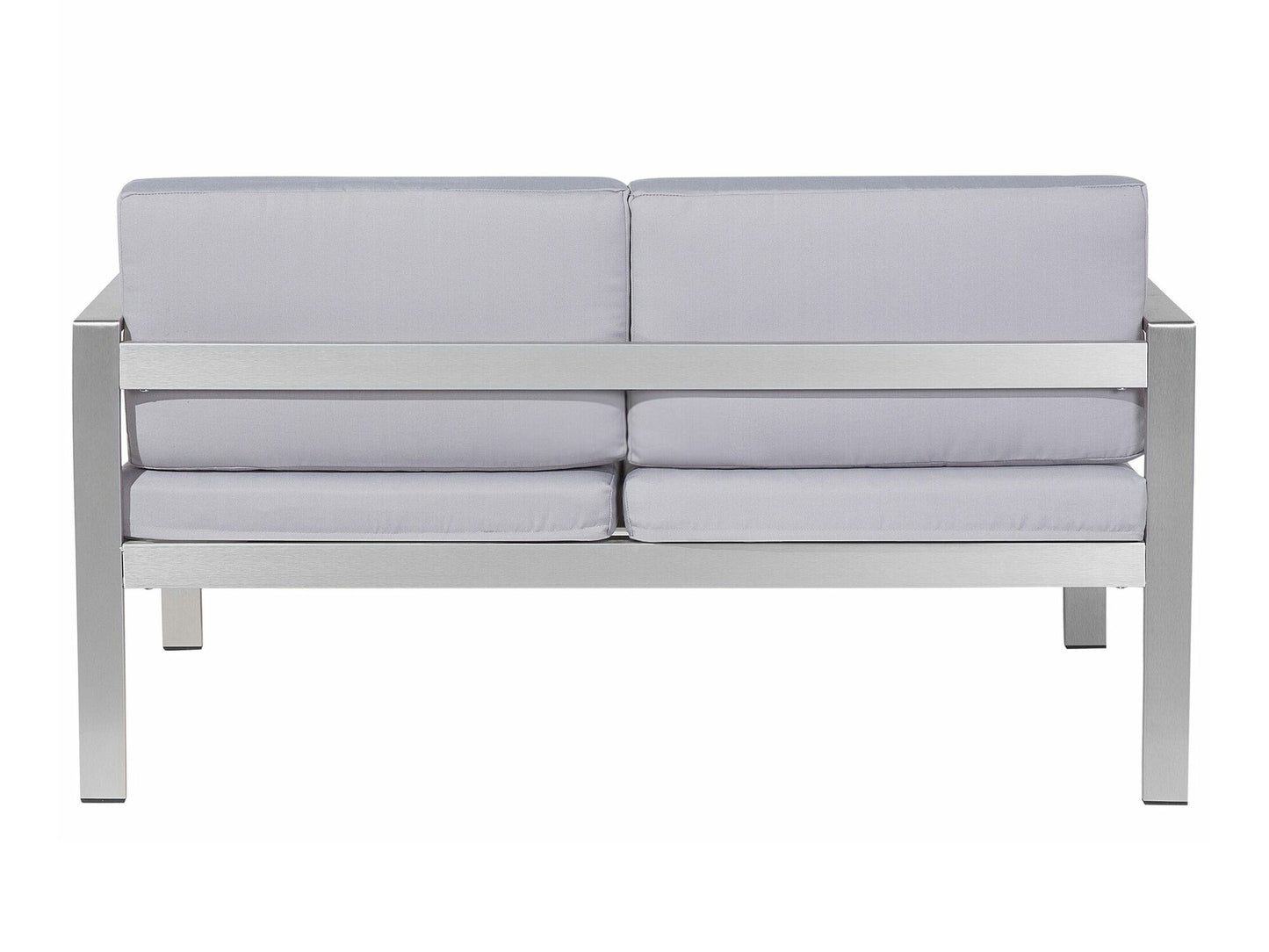 Lauko sofa Garden Sofa 2 Seater SALERNO Metalas Šviesi Pilka 93864 (Šviesi pilka)