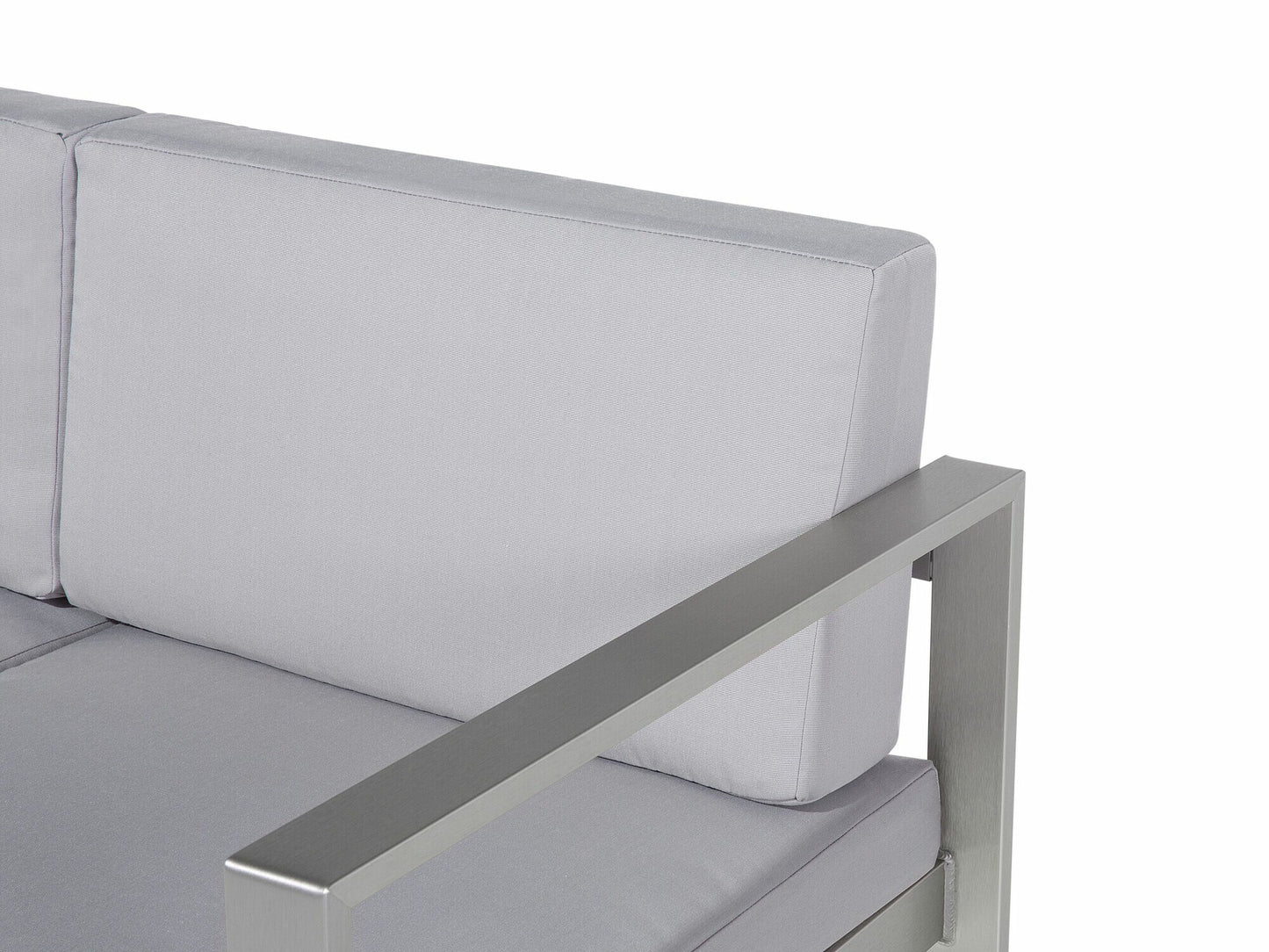 Lauko sofa Garden Sofa 2 Seater SALERNO Metalas Šviesi Pilka 93864 (Šviesi pilka)