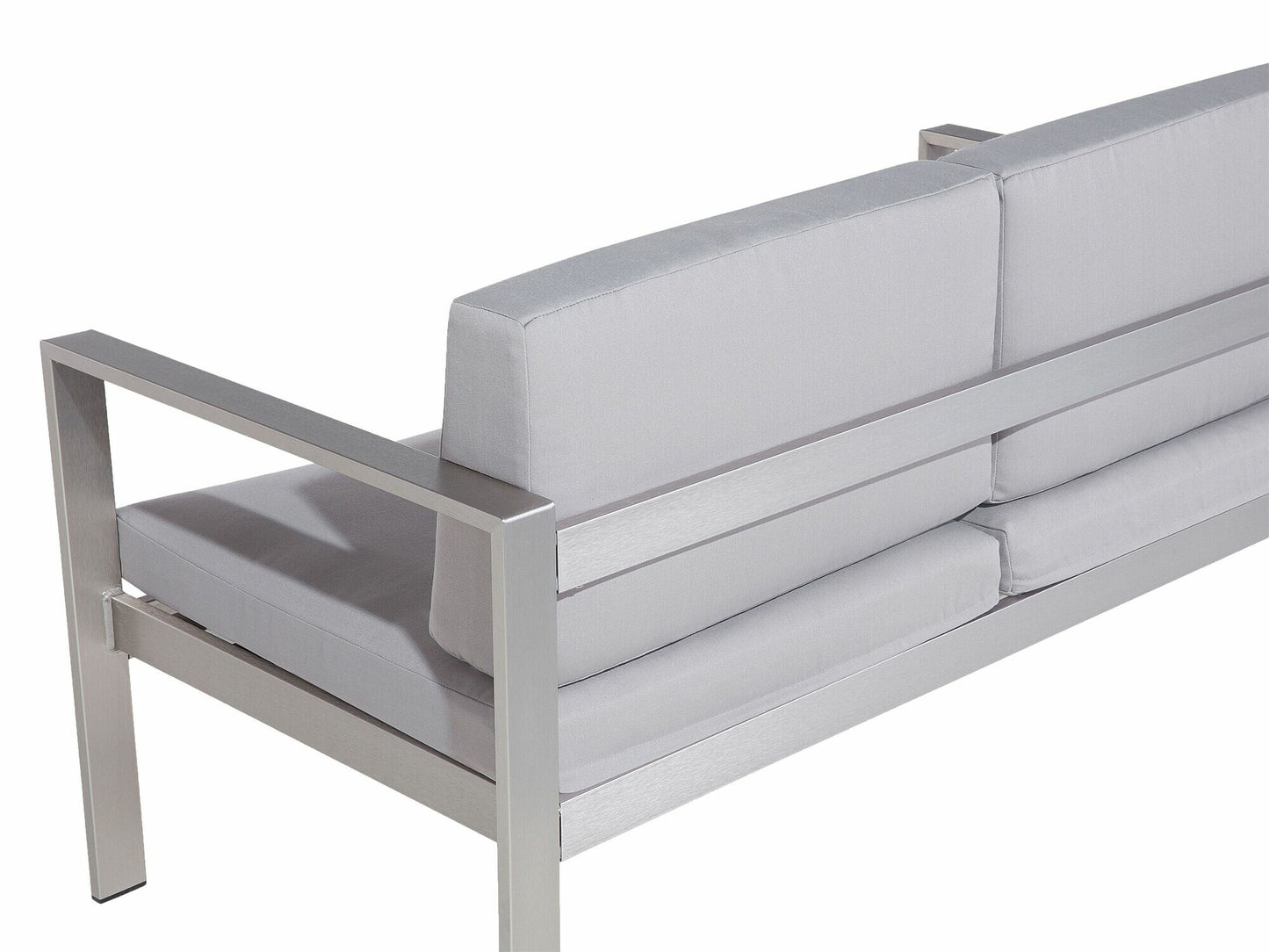 Lauko sofa Garden Sofa 2 Seater SALERNO Metalas Šviesi Pilka 93864 (Šviesi pilka)