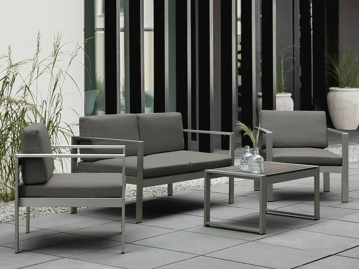 Lauko fotelis Garden Fotelis SALERNO Metalas Tamsi Pilka 306020 (Tamsi pilka)