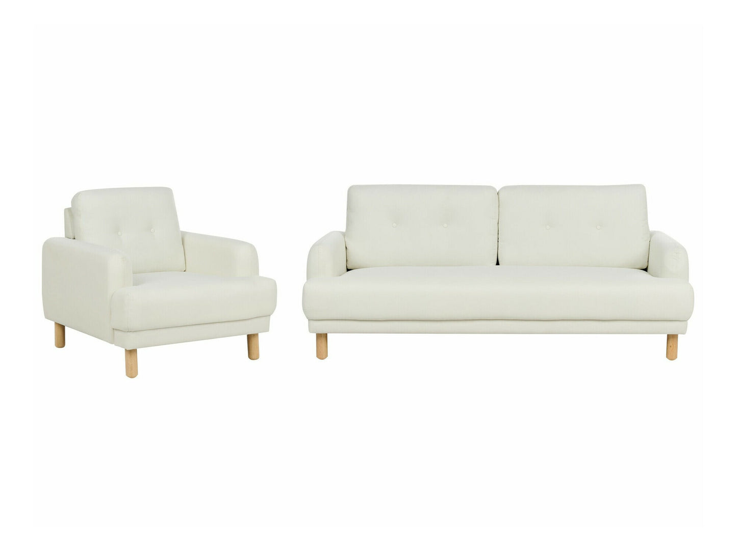 Minkštų baldų komplektas Gobelenas Living Room Komplektas TUVE 467492 (Kreminė)