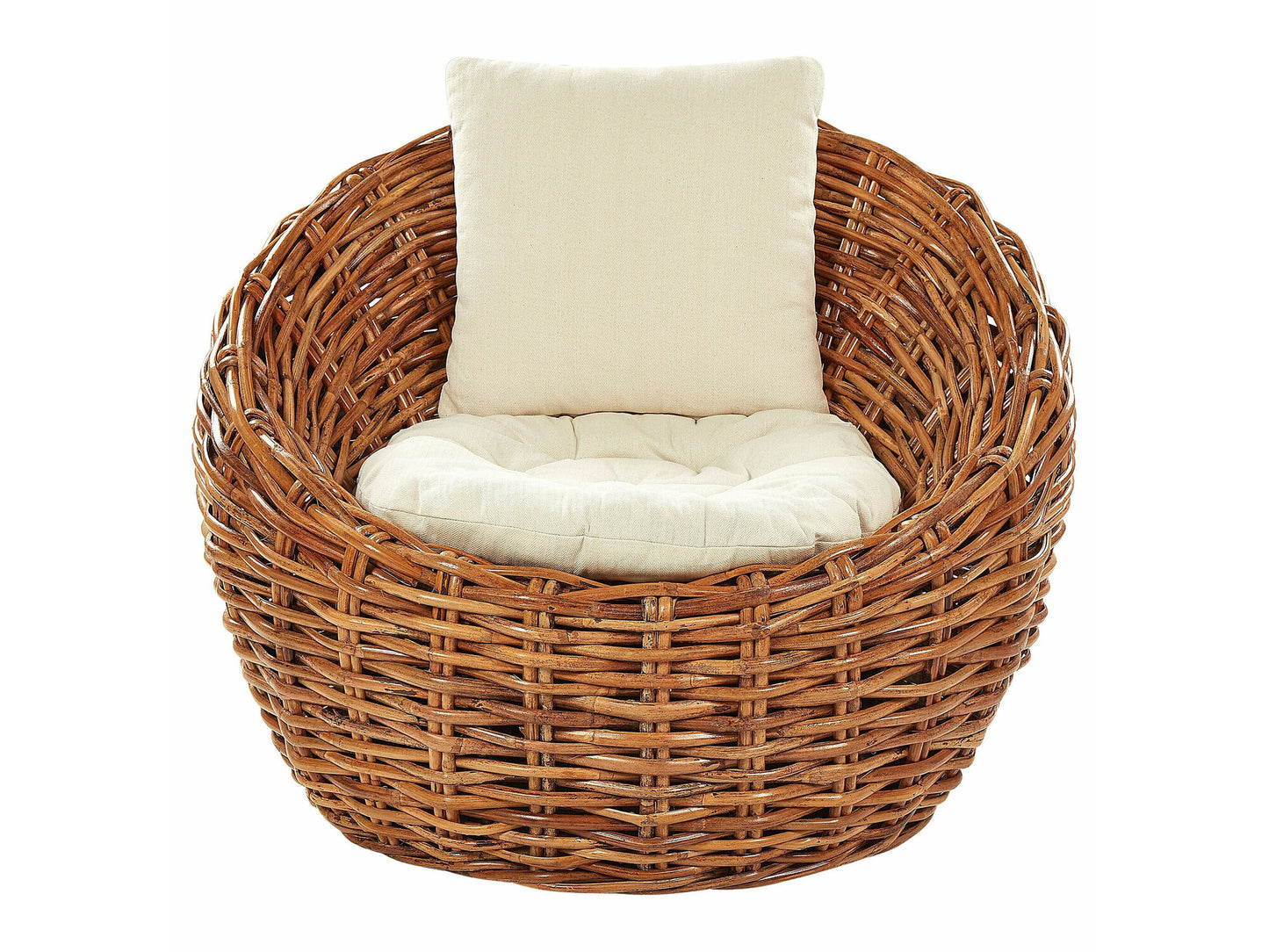 Lauko fotelis Garden Kėdė LERICI Rattan Natural 394730 (Ruda + Beige)