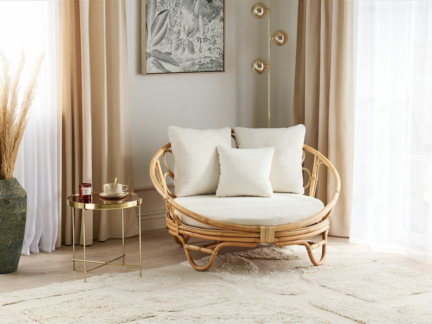 Lauko fotelis Garden Daylova ROSSANO Rattan Natural 406559 (Šviesi ruda)