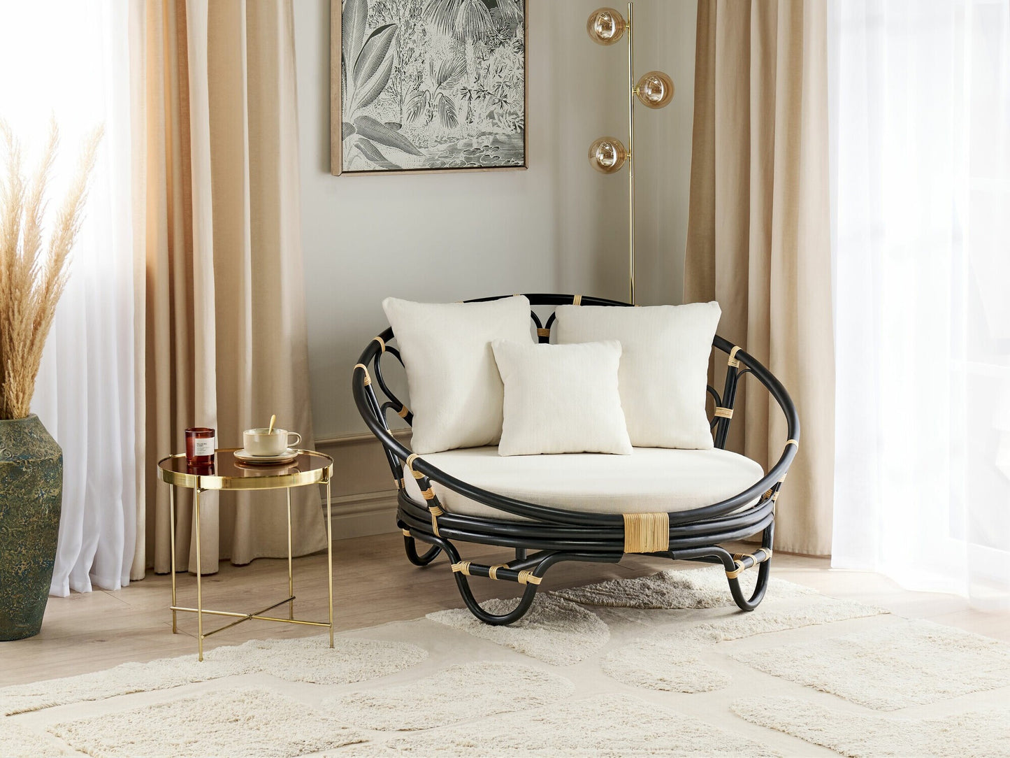 Lauko fotelis Garden Daylova ROSSANO Rattan Juoda 406592 (Juoda)