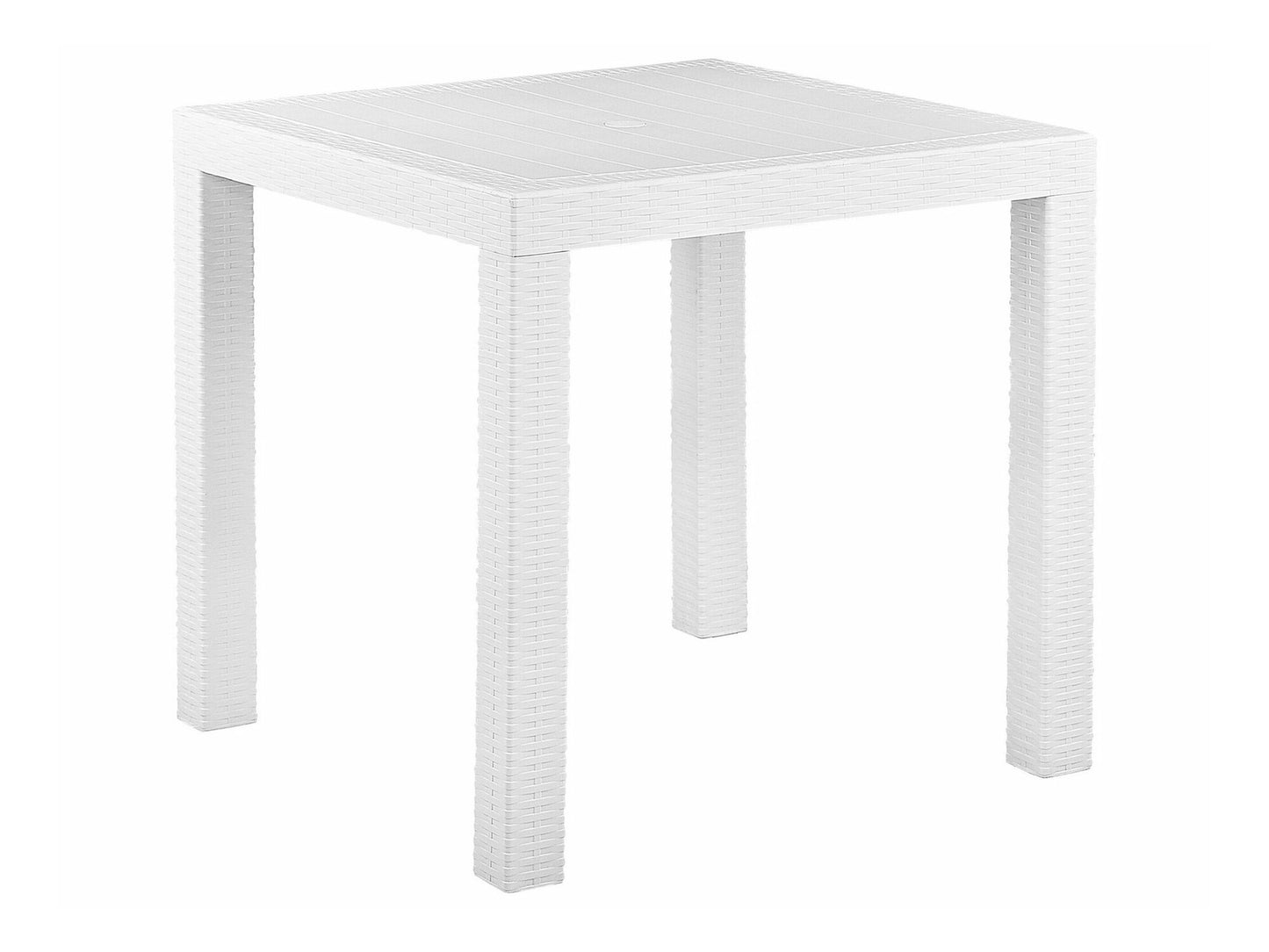 Stalo ir kėdžių komplektas Garden Dining Komplektas 4 Seater FOSSANO Balta 265652 (Balta)