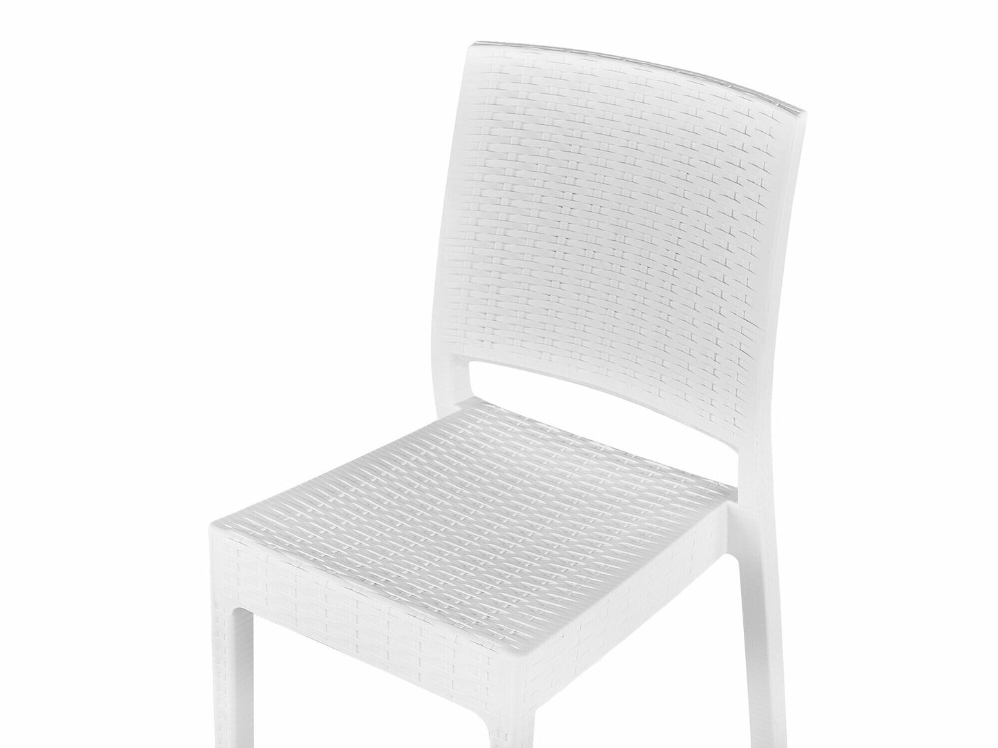 Stalo ir kėdžių komplektas Garden Dining Komplektas 6 Seater FOSSANO Balta 265672 (Balta)