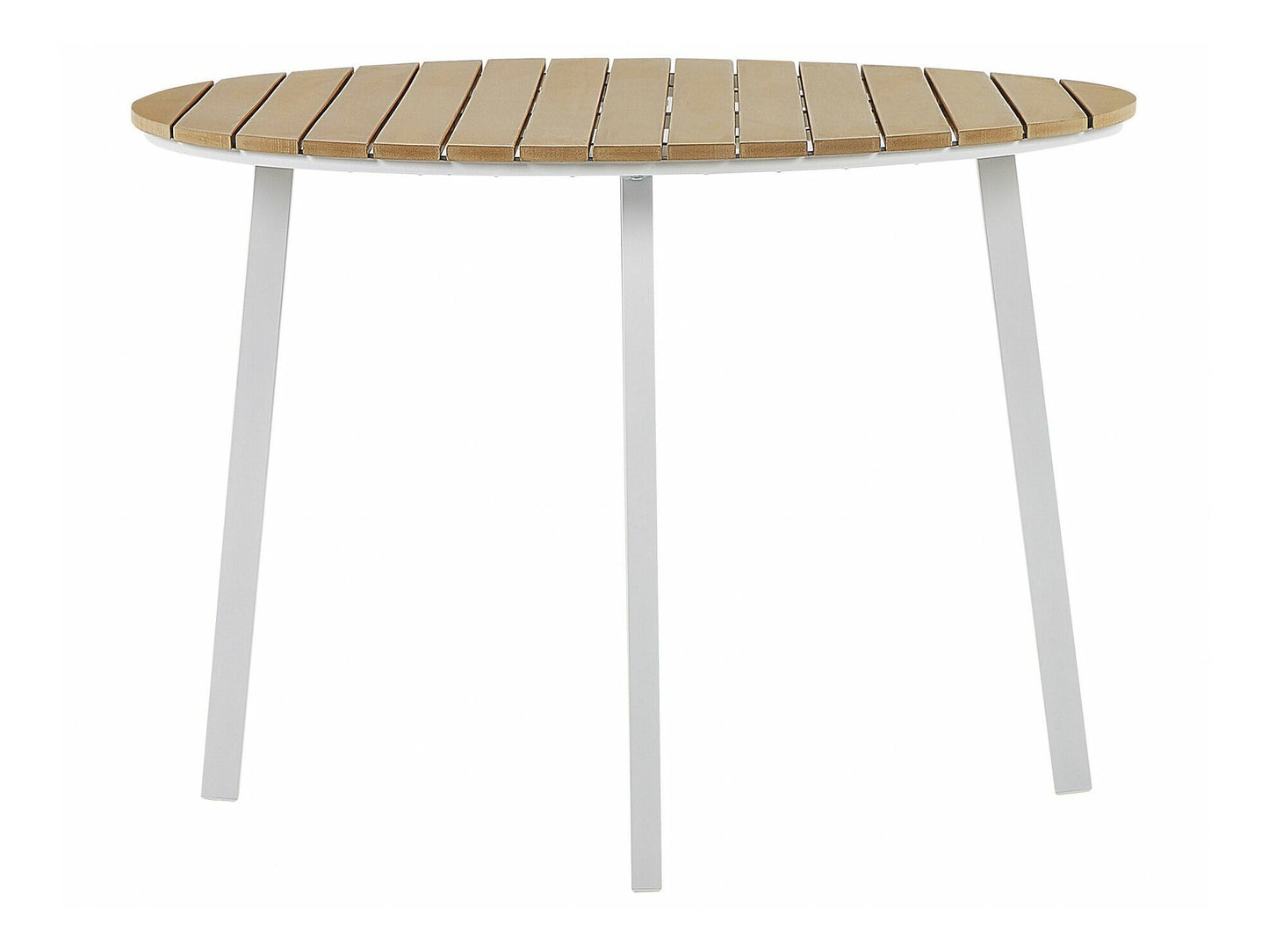 Stalo ir kėdžių komplektas Garden Dining Komplektas 4 Seater CAVOLI with Cushions Metalas Beige 306819 Paminkštinimo spalva: Beige