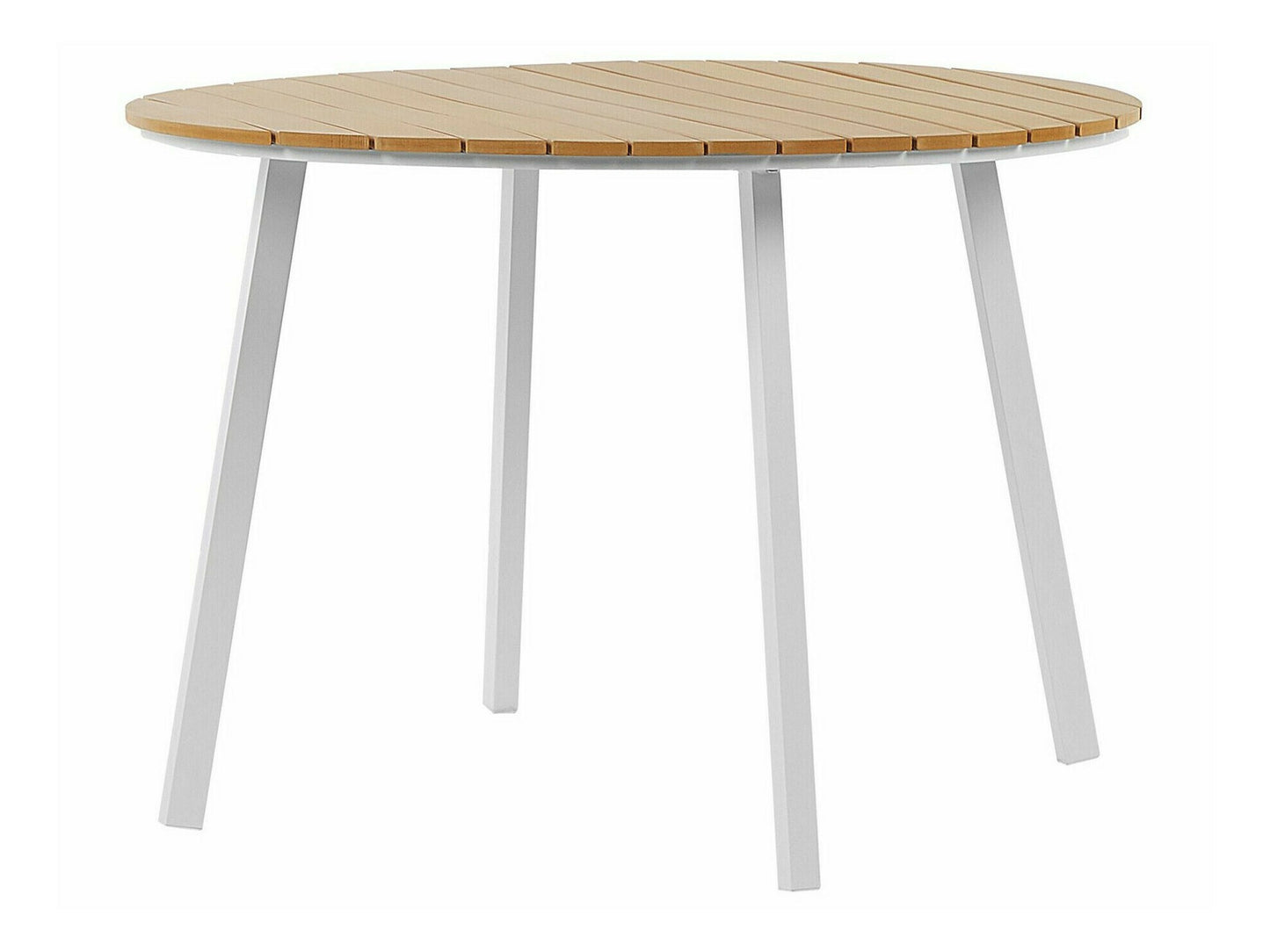 Stalo ir kėdžių komplektas Garden Dining Komplektas 4 Seater CAVOLI with Cushions Metalas Beige 306819 Paminkštinimo spalva: Beige