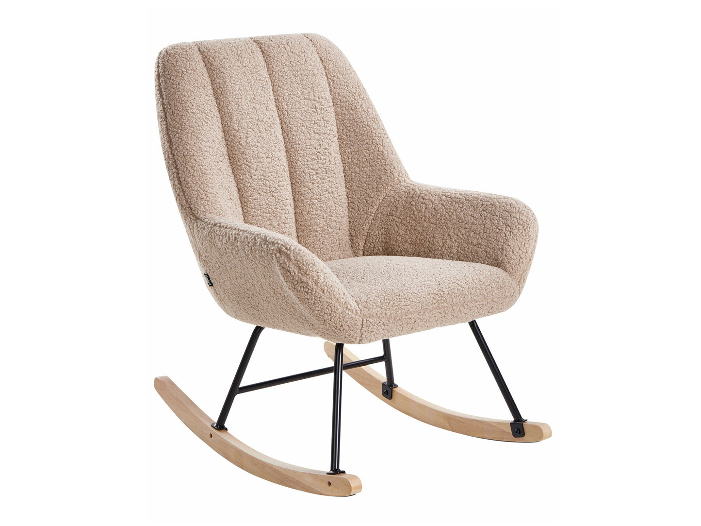 Supama kėdė Rocking Kėdė KINNO Boucle Beige 607855 (Beige)