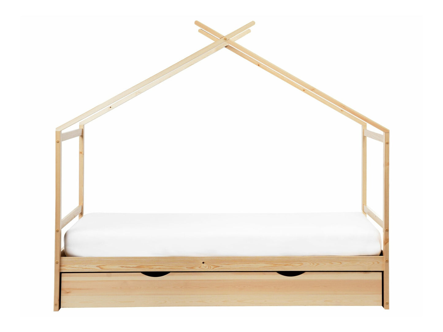 Lova Kids Lova Pušis Medis ORGEVAL 90 x 200 cm (EU Viengulės) with Storage Šviesi Ruda 594947 (Šviesus medis)