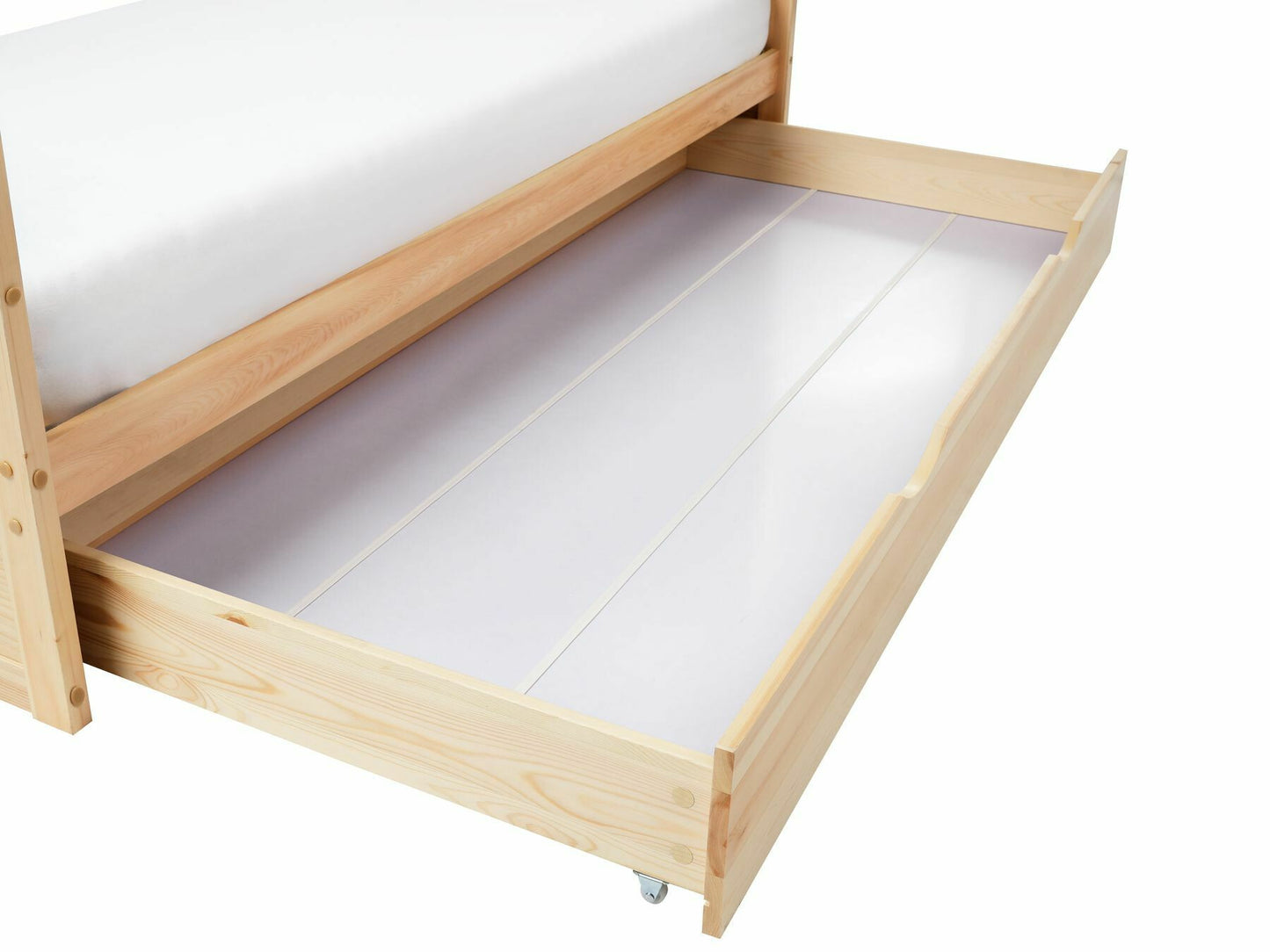 Lova Kids Lova Pušis Medis ORGEVAL 90 x 200 cm (EU Viengulės) with Storage Šviesi Ruda 594947 (Šviesus medis)