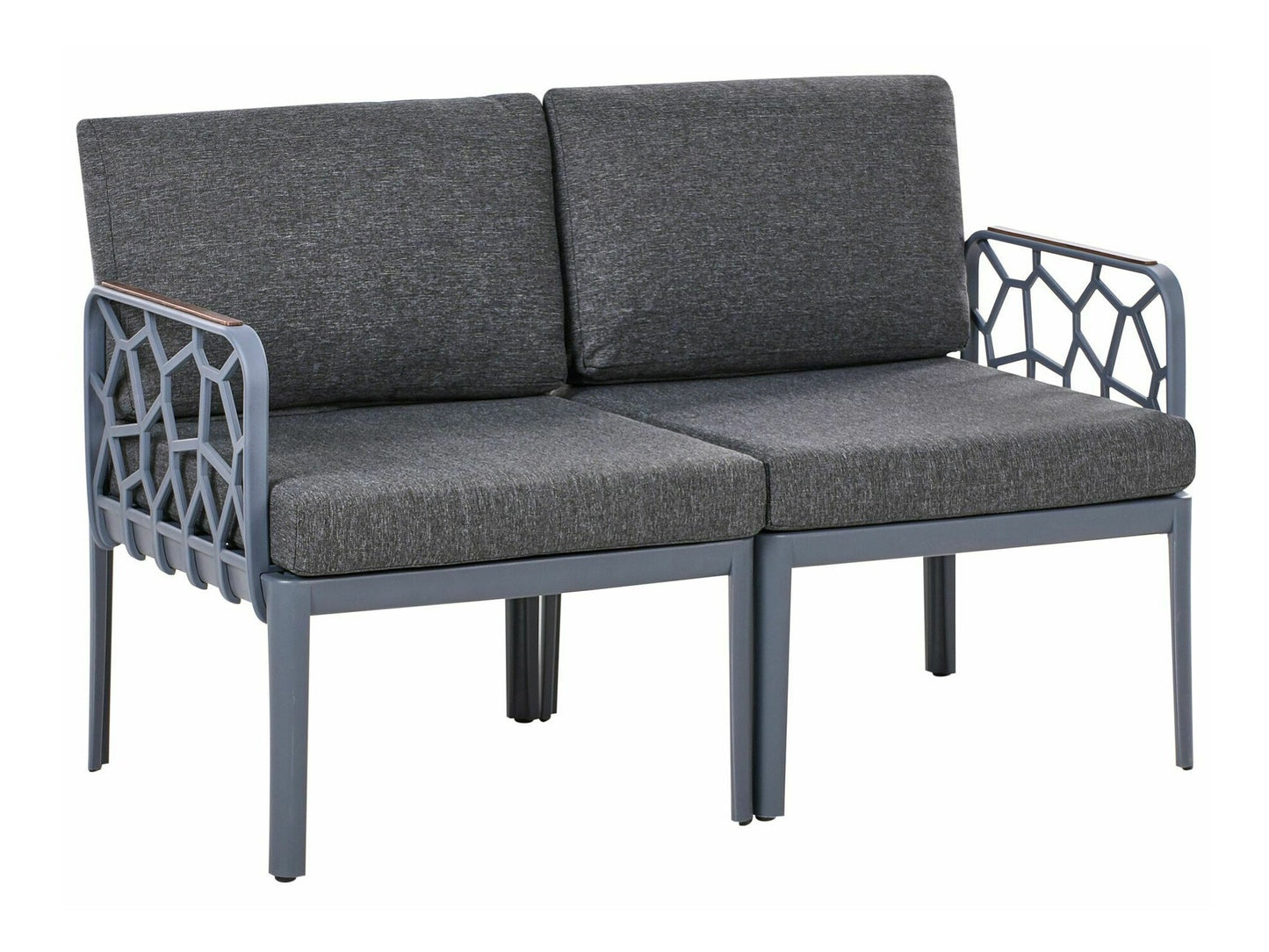Lauko baldų komplektas ERICHE 611553, Spalva: Pilka